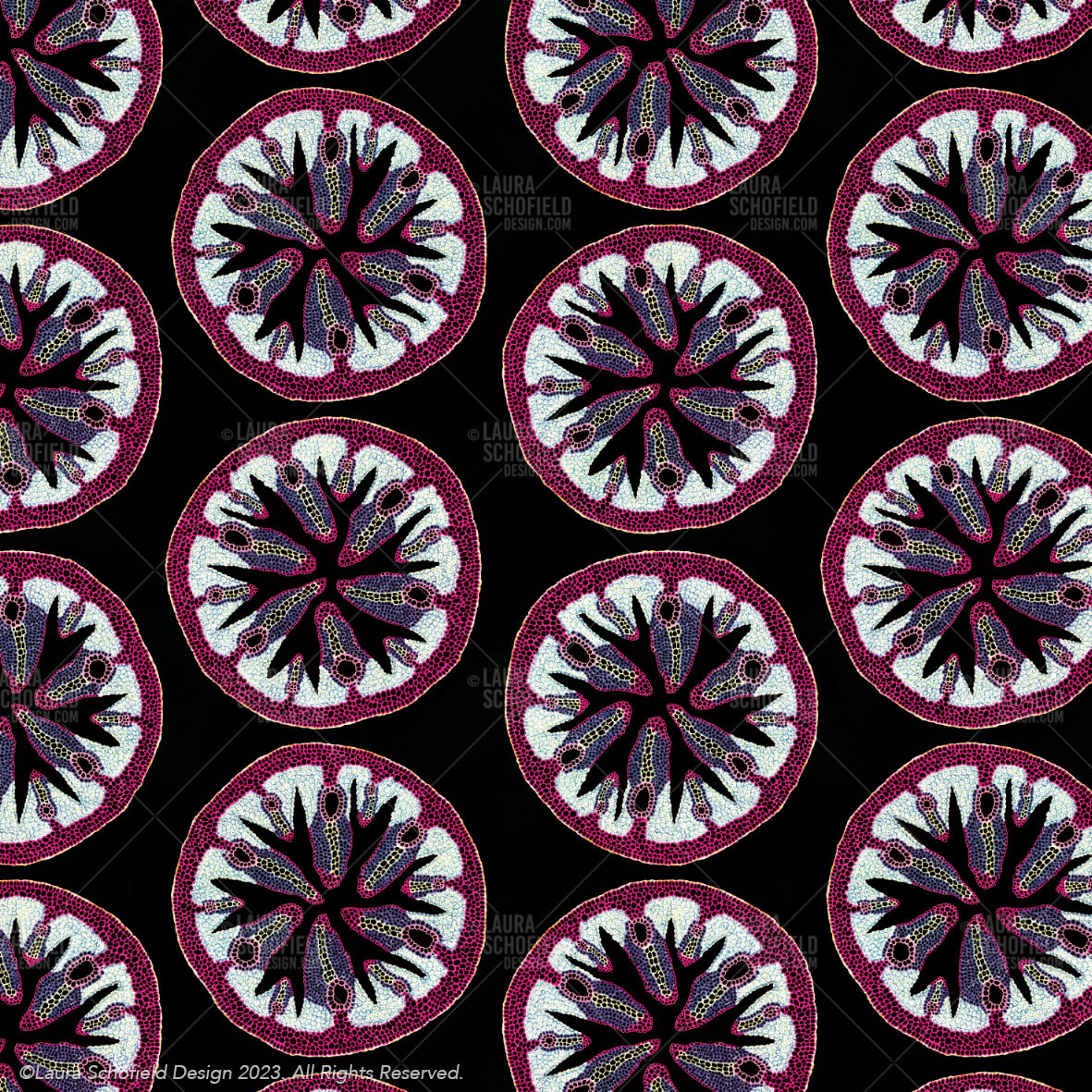 Blush Microscopic Cell - Seamless Repeat Pattern.