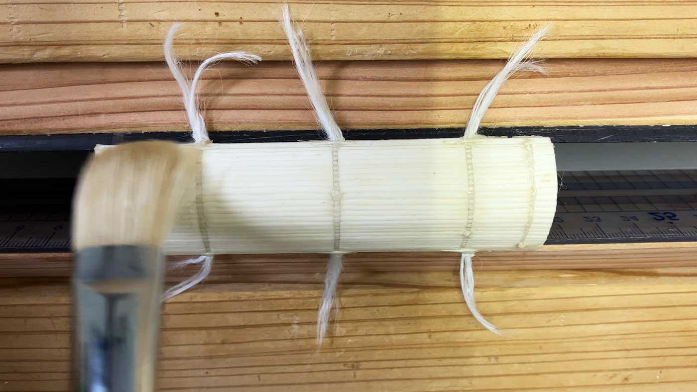 背固め ニカワ塗り3回