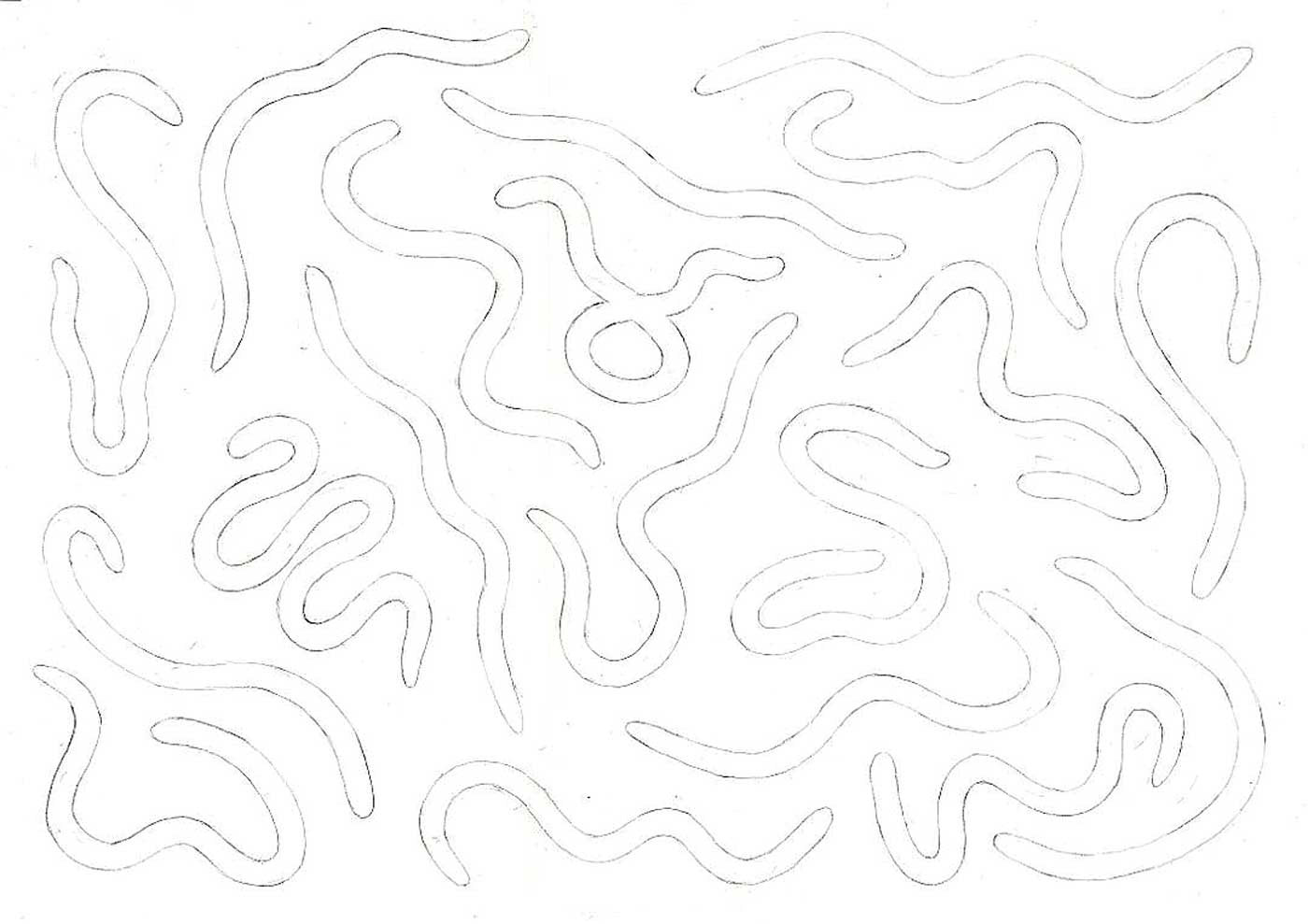 詩『地獄坂の山蚯蚓』下絵3