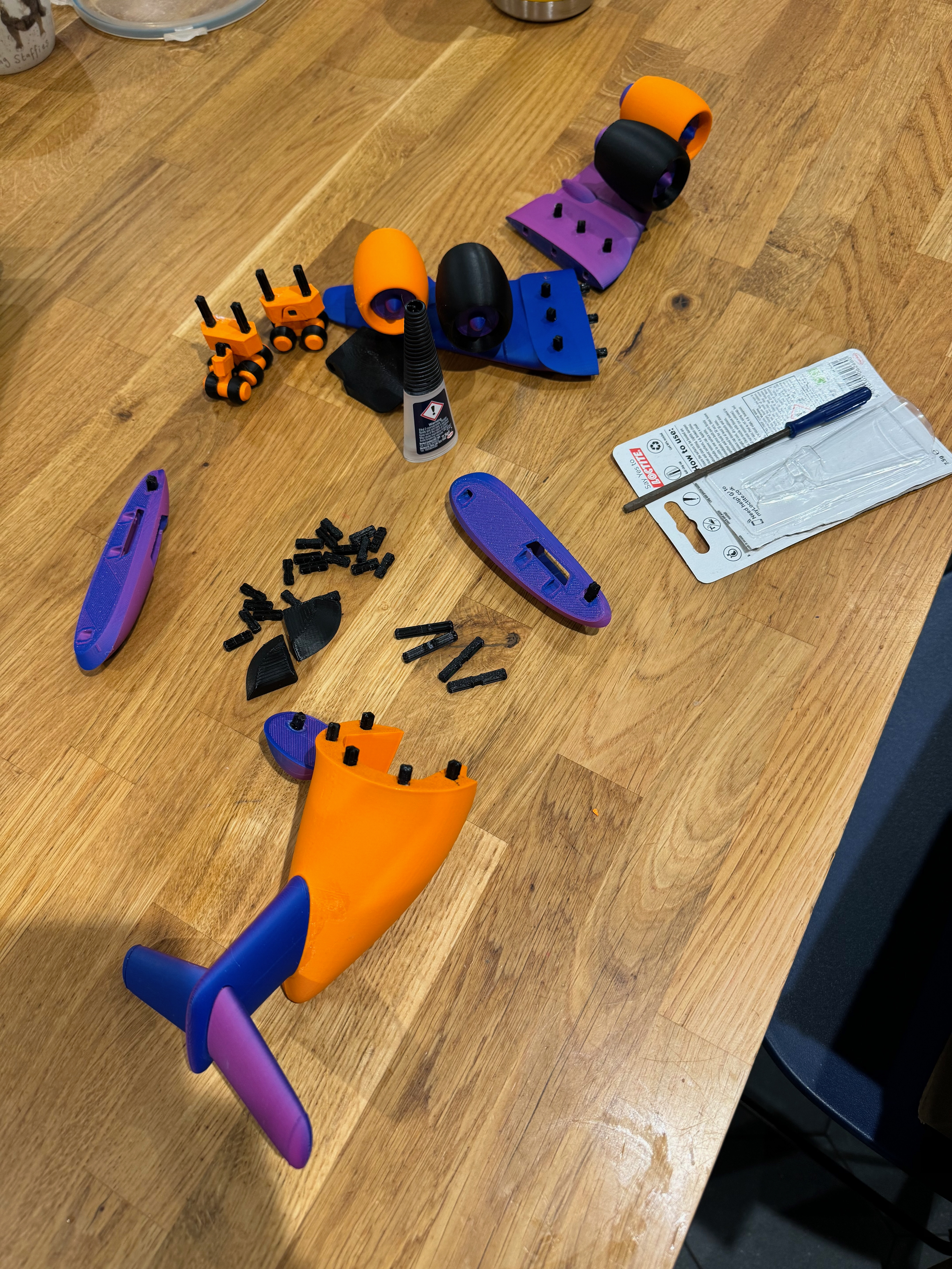 Toy Airplane In Parts