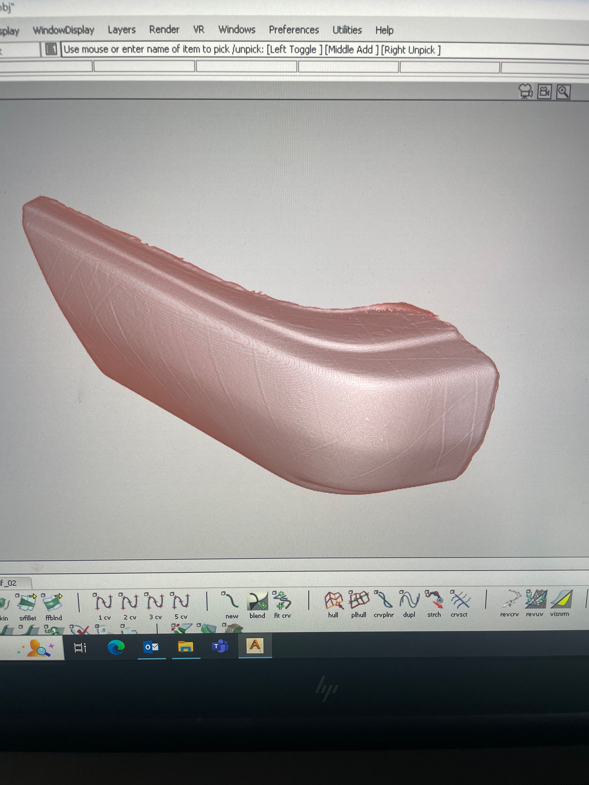 Mk1 Fiesta Bumper End Scan