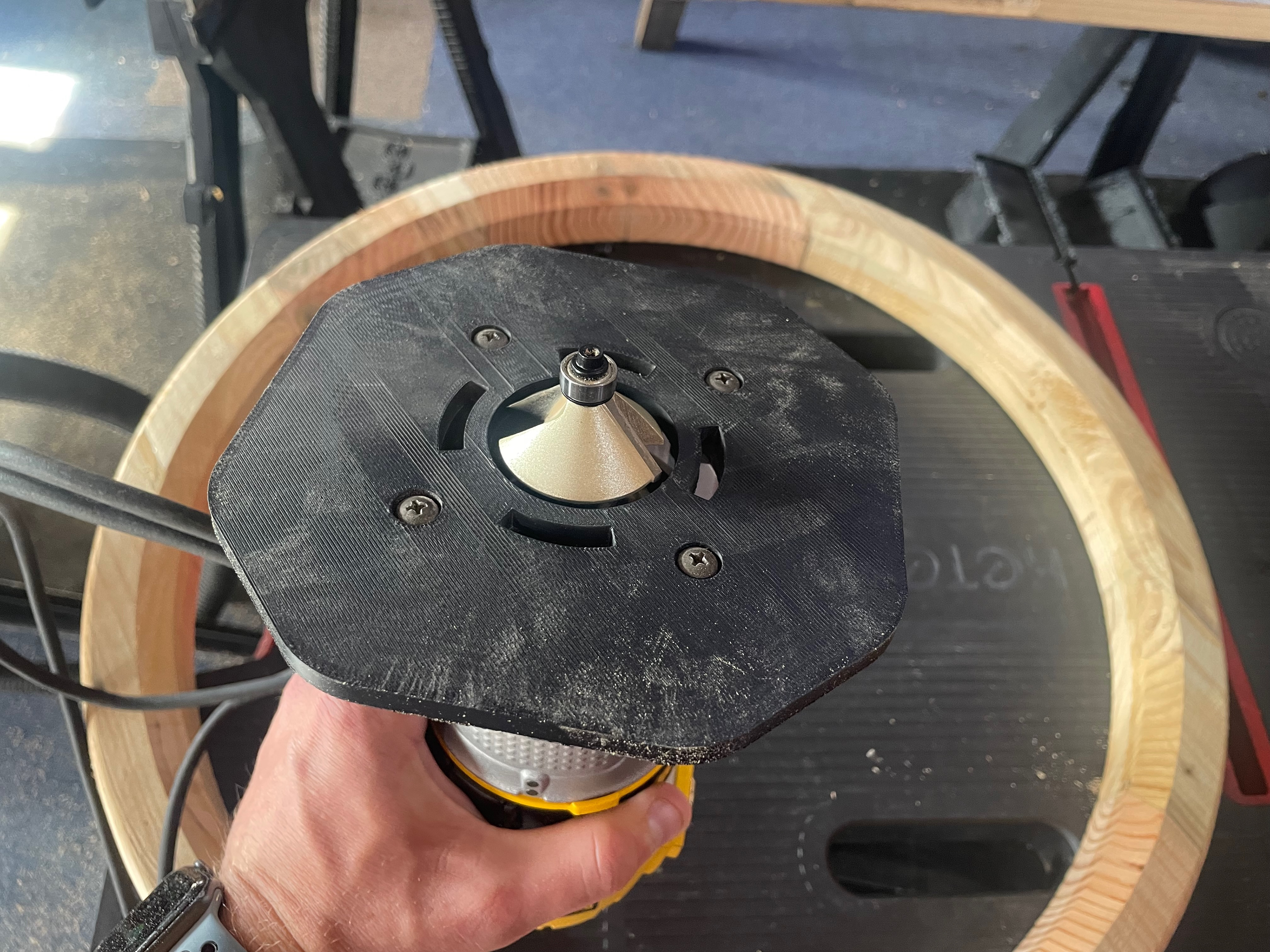 Custom Router Plate for Larger Router Bit