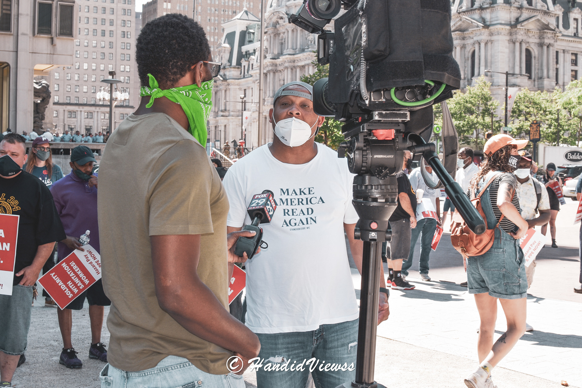 sanitation workers rally