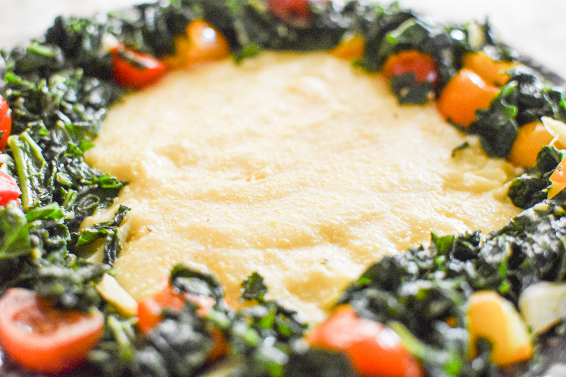 vegan style yellow grits