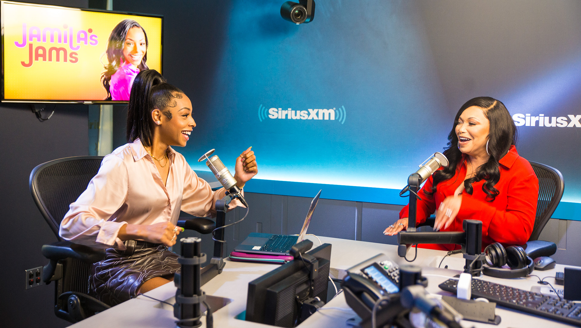 Jamila Jam's on sirius xm interviewing Tisha Campbell
