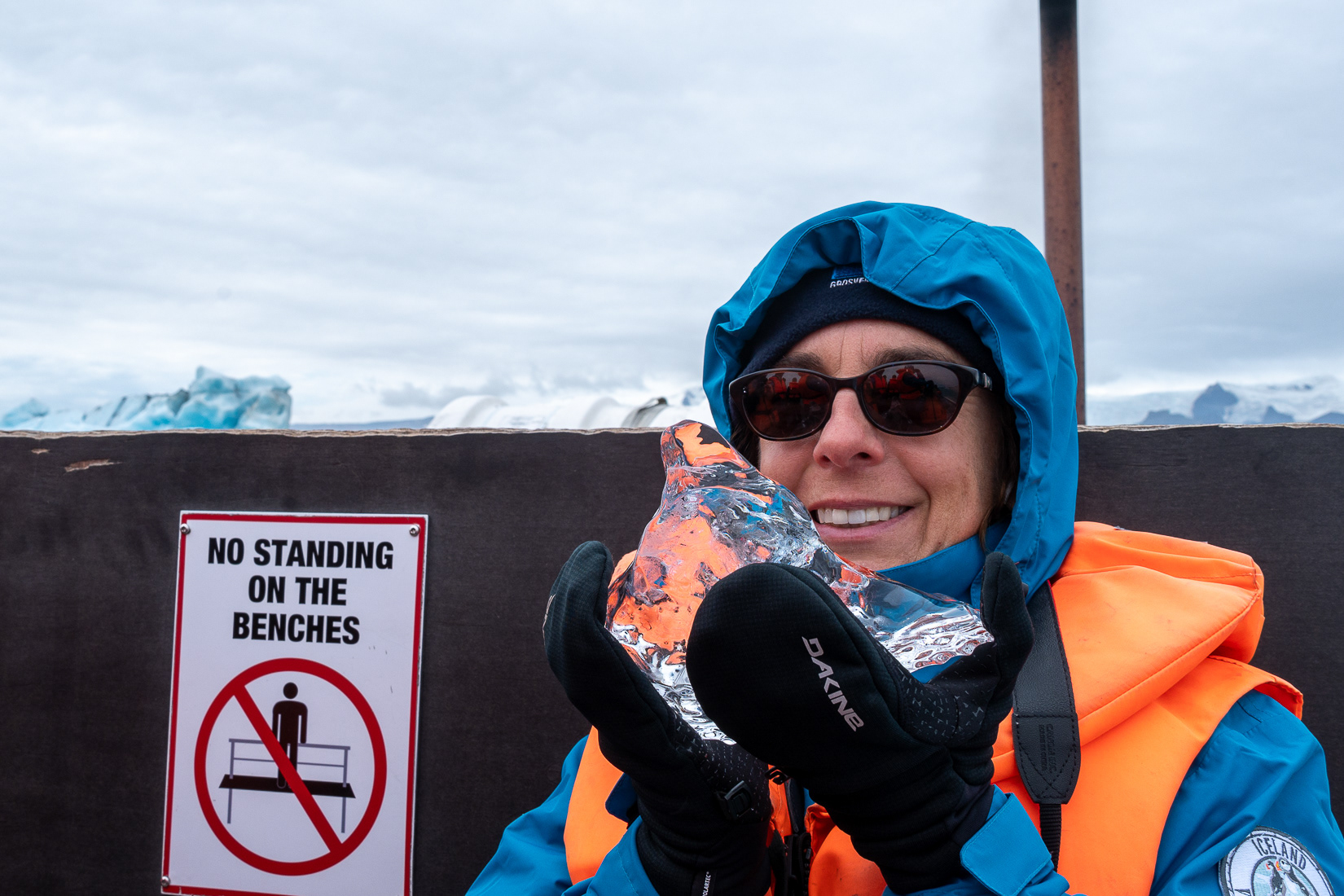 Lisa Farrand, GTF, with polar ice!