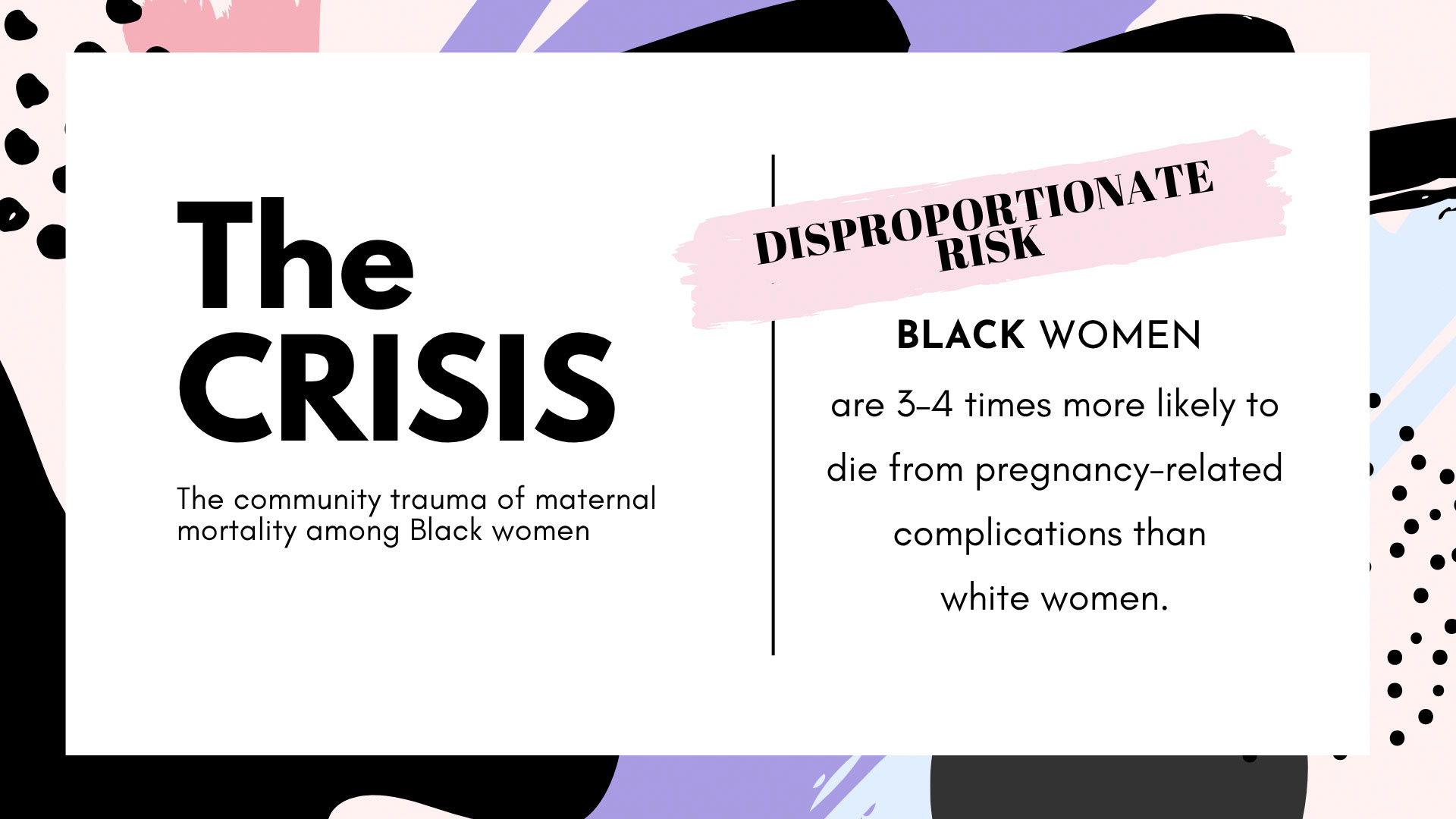 When the Diagnosis is BLACK - Introduction to the Crisis