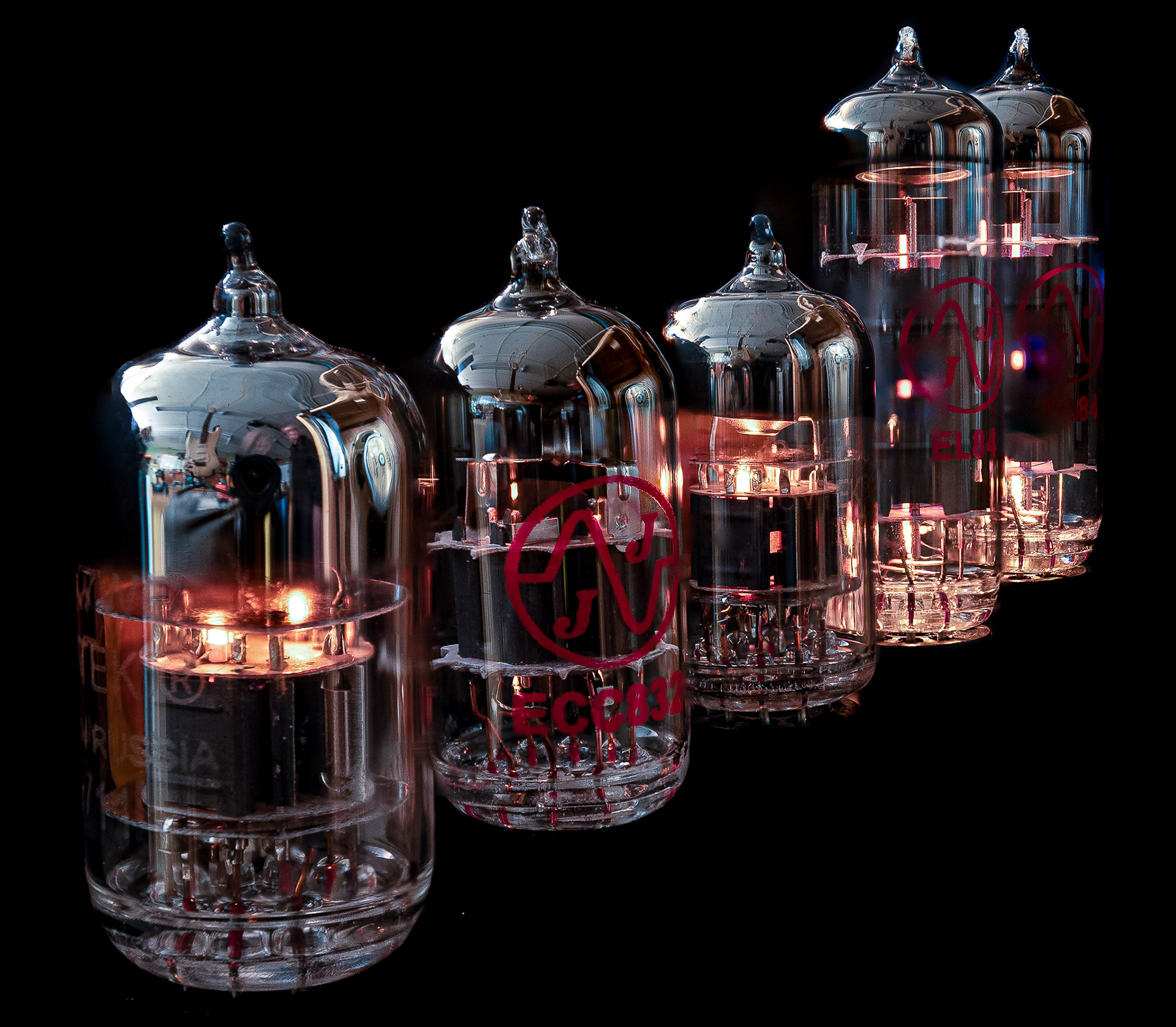 7: Heated up tubes from my fender Blues Junior
