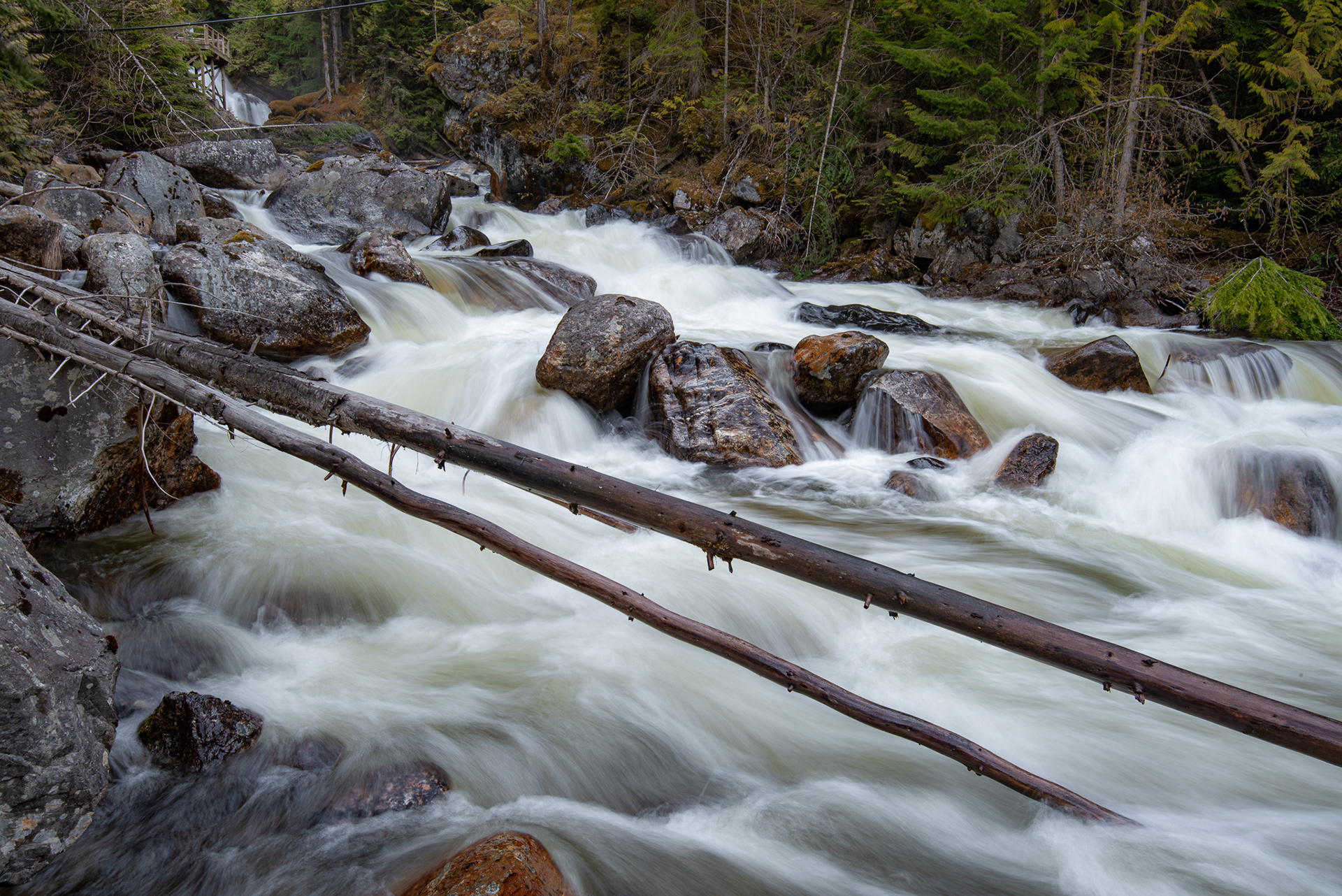 15: Crazy Creek during spring runoff...near Revelstoke BC