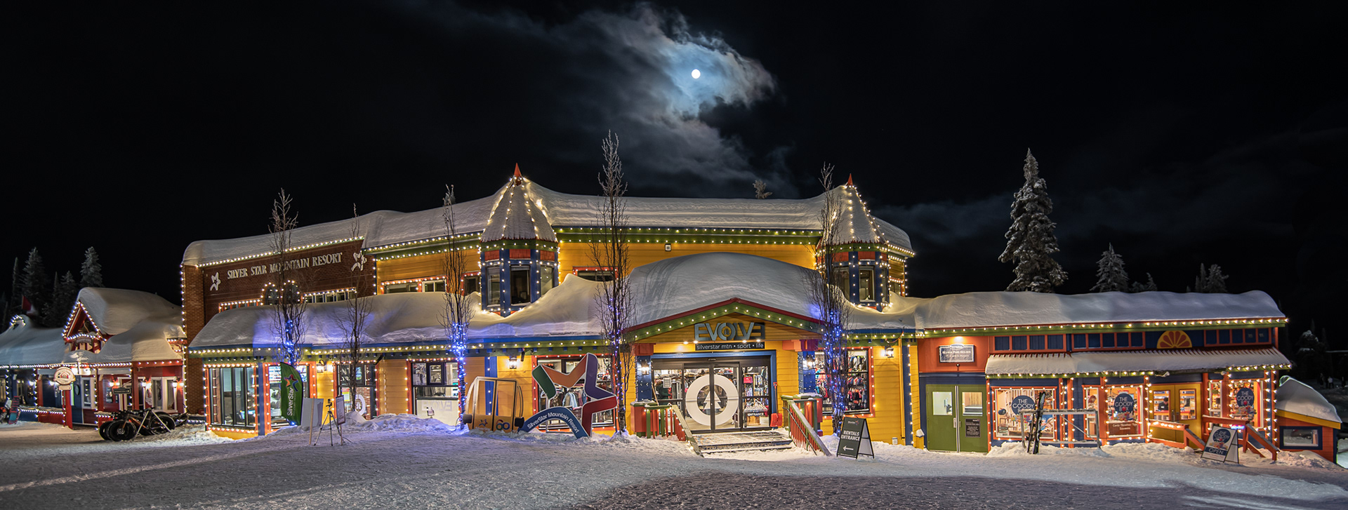 6: Silver Star Village one cold Feb night...Vernon BC