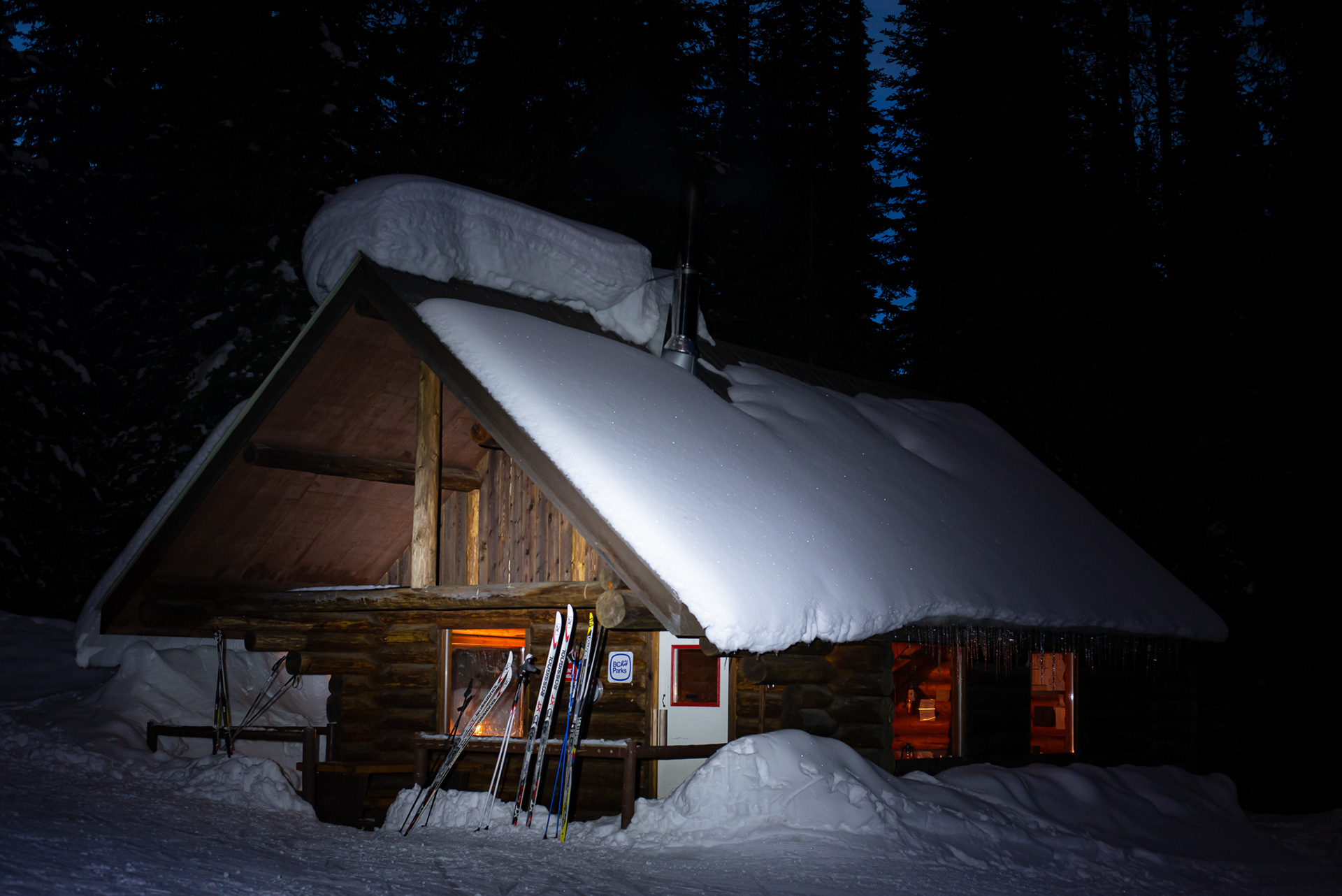 9: Black Prince cabin at Sovereign Lake cross country ski area, Vernon BC