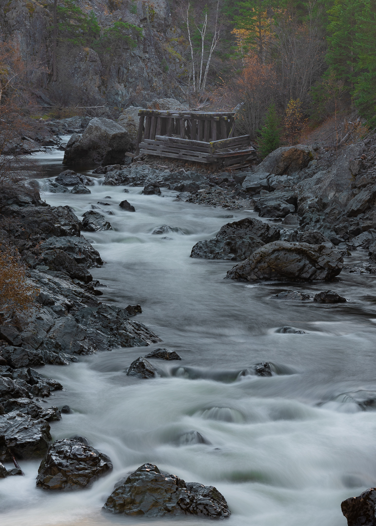 60: part of the Kettle Valley Railway (KVR) on the Tulameen River North of Princeton BC