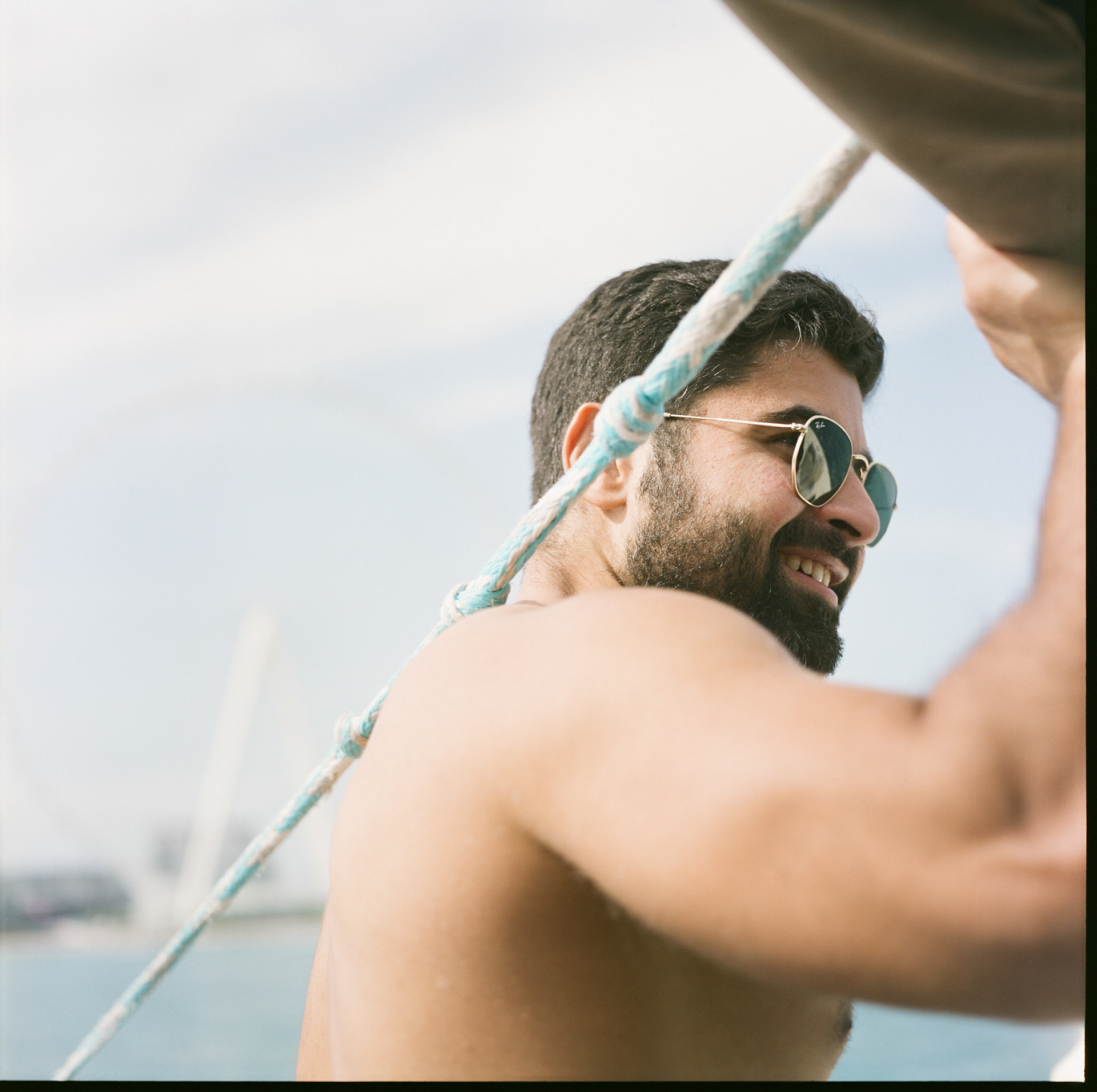 Sherif on the wake boat