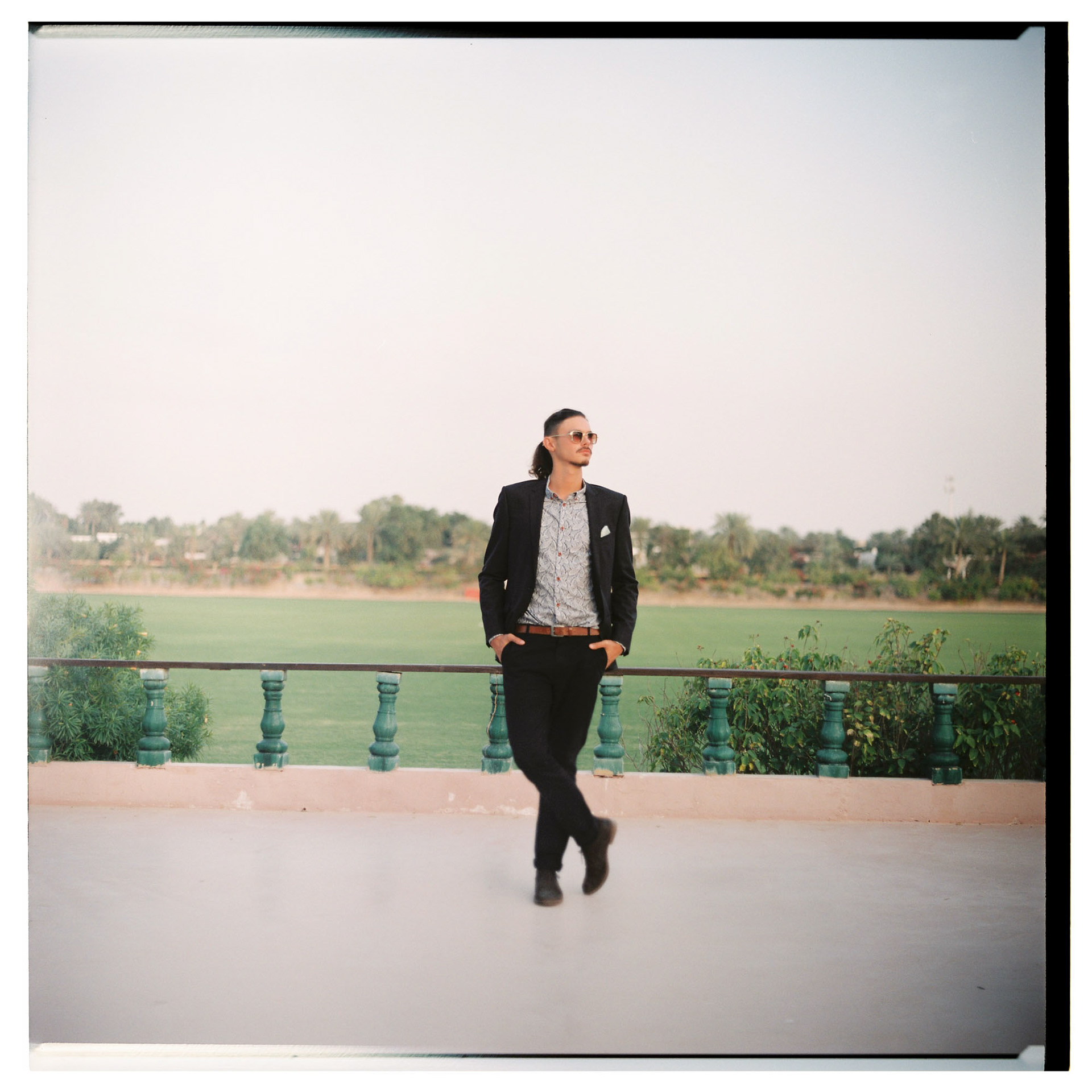 Me, a rare wedding suit sight