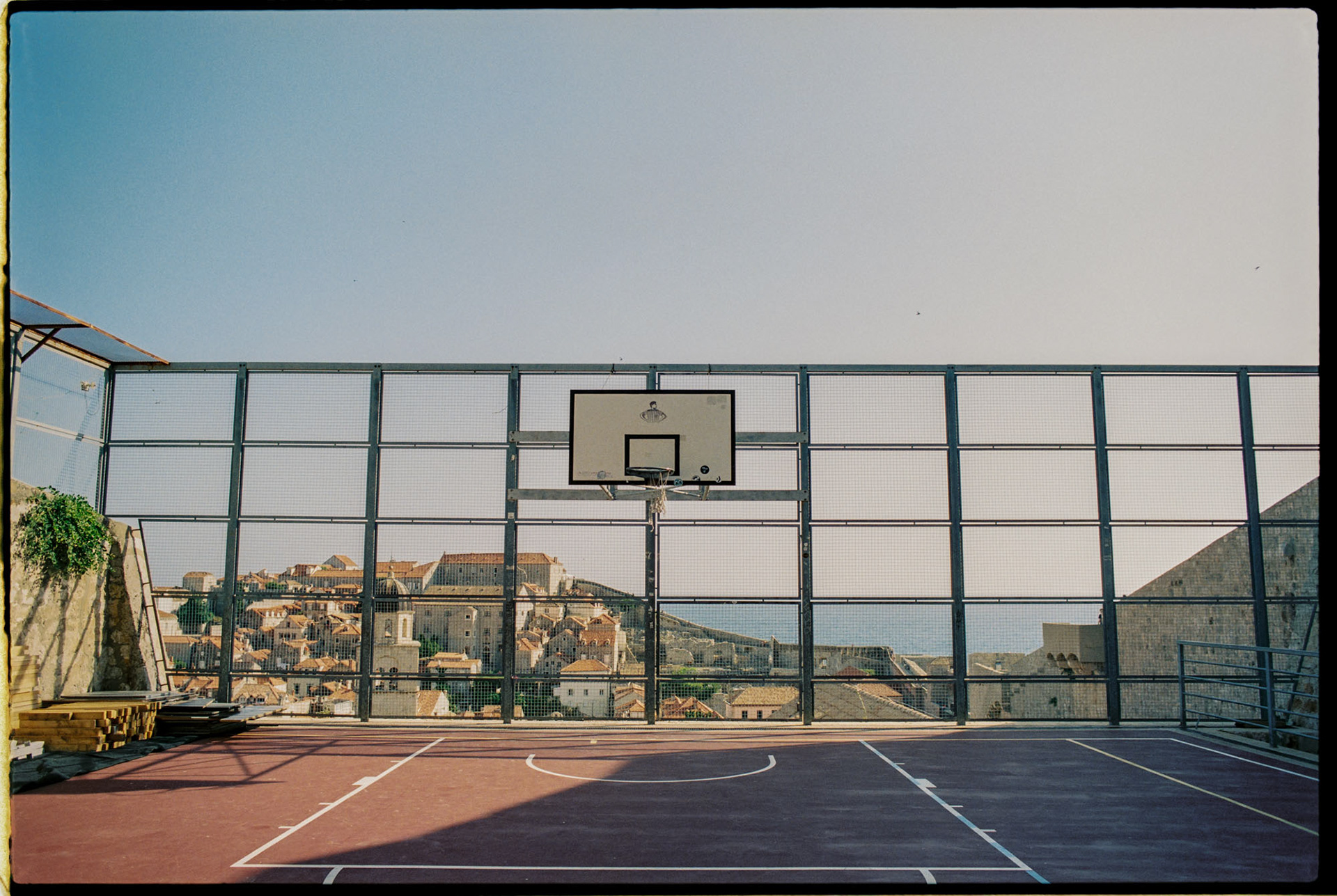 Dubrovnick's castle basketball court