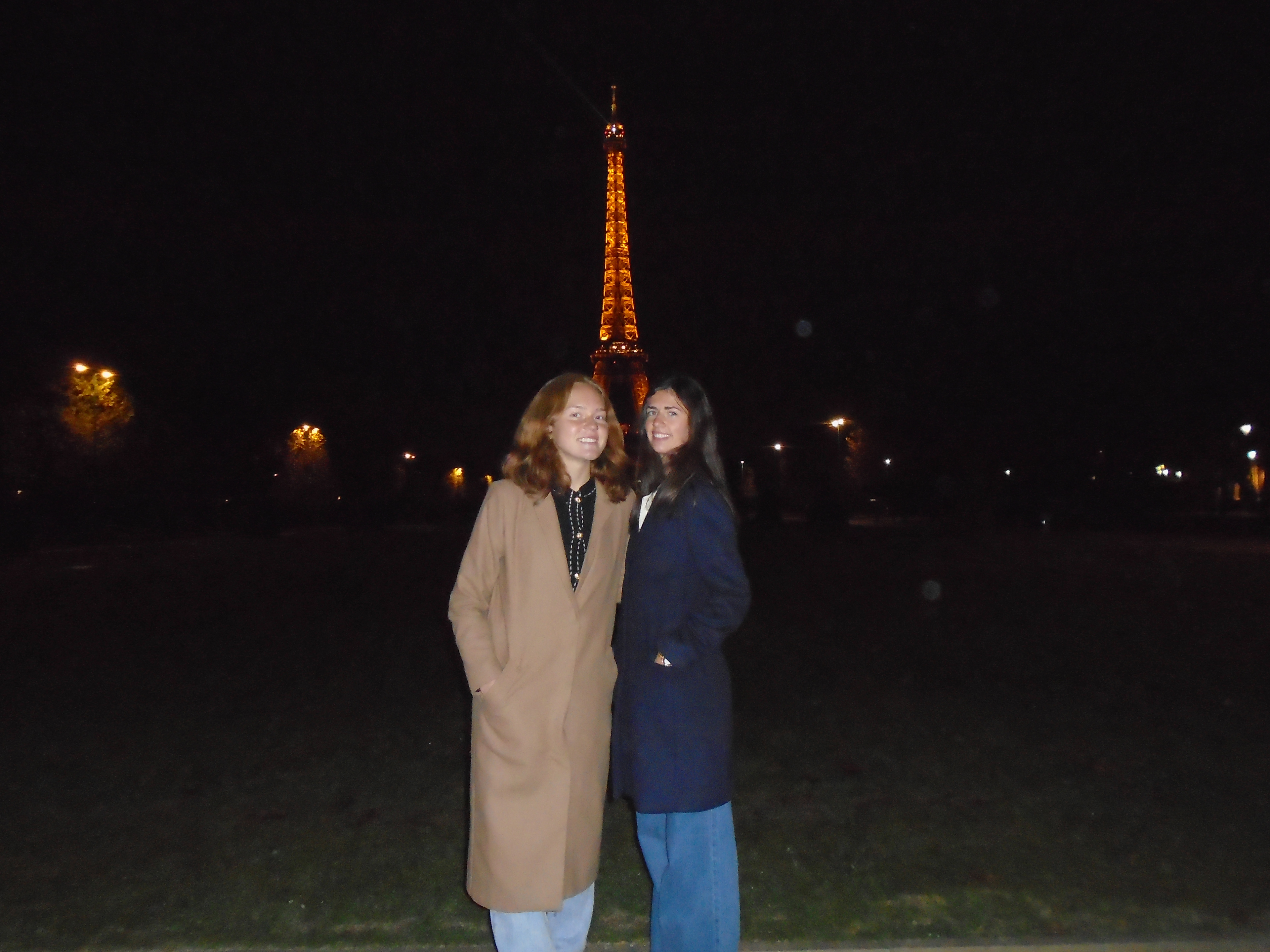 We walked an hour and a half the first night to see the Eiff sparkle in the snow