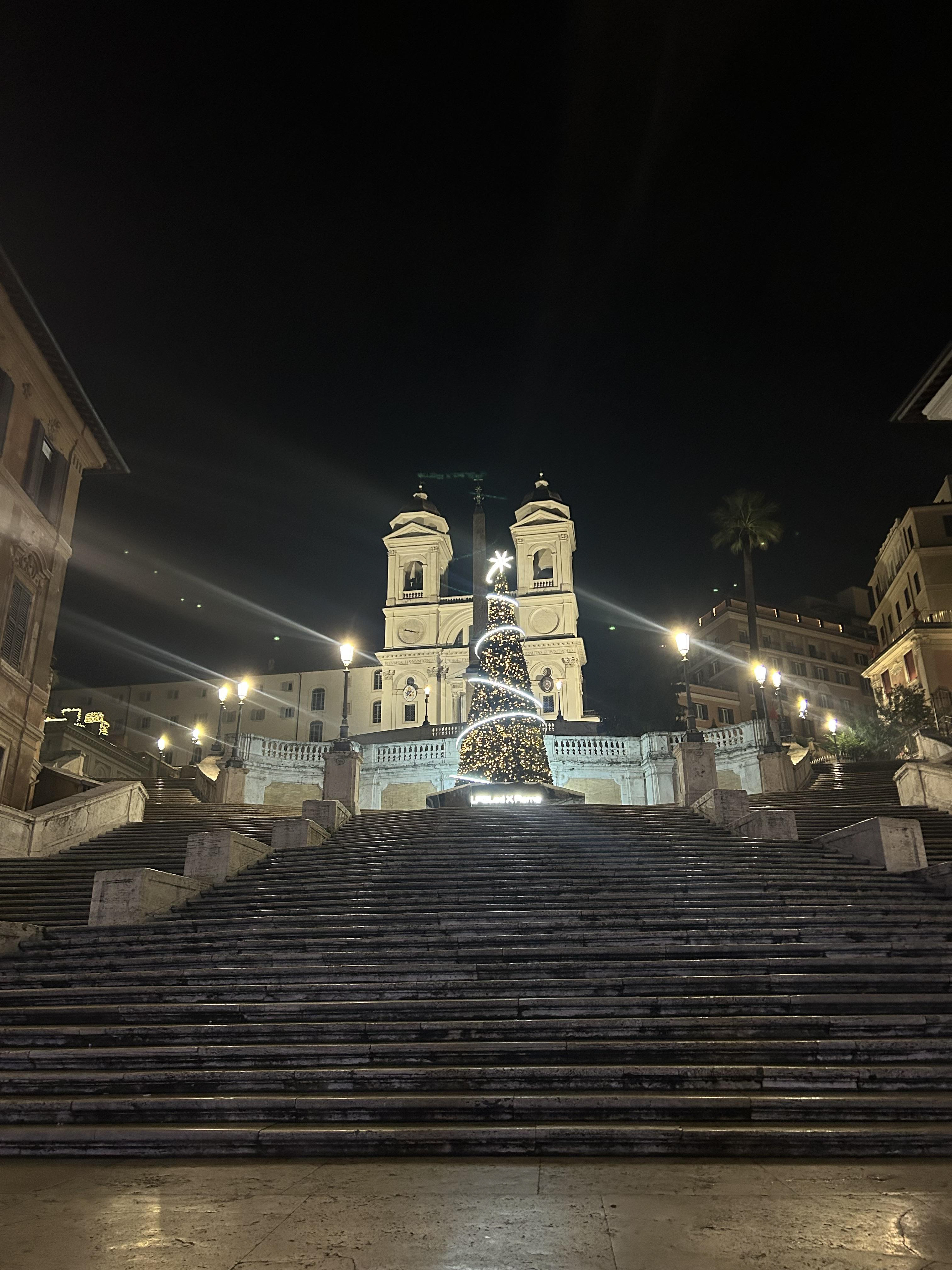 Empty Spanish Steps at 2am