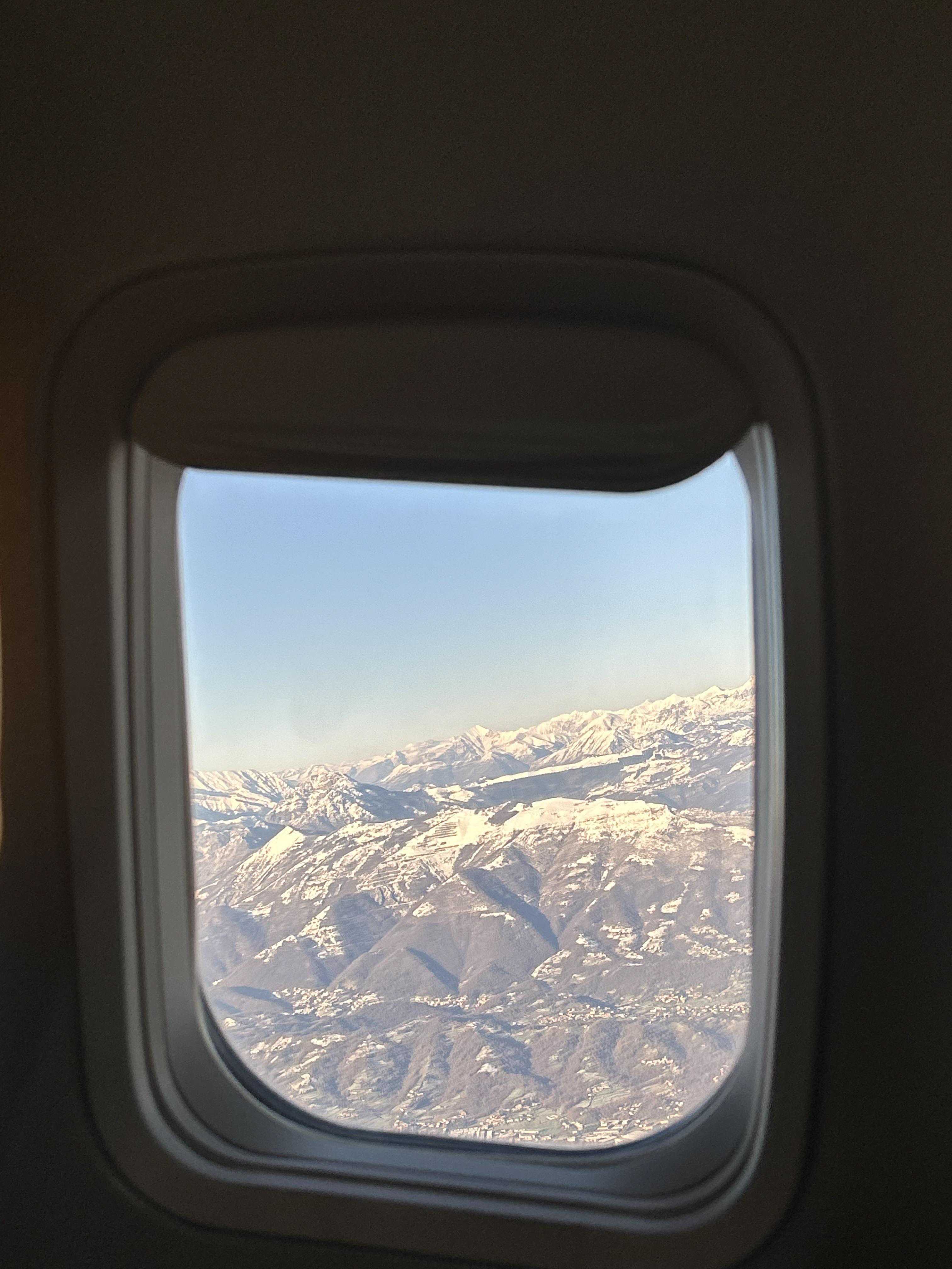 Dolomites view otw to Paris Beauvais