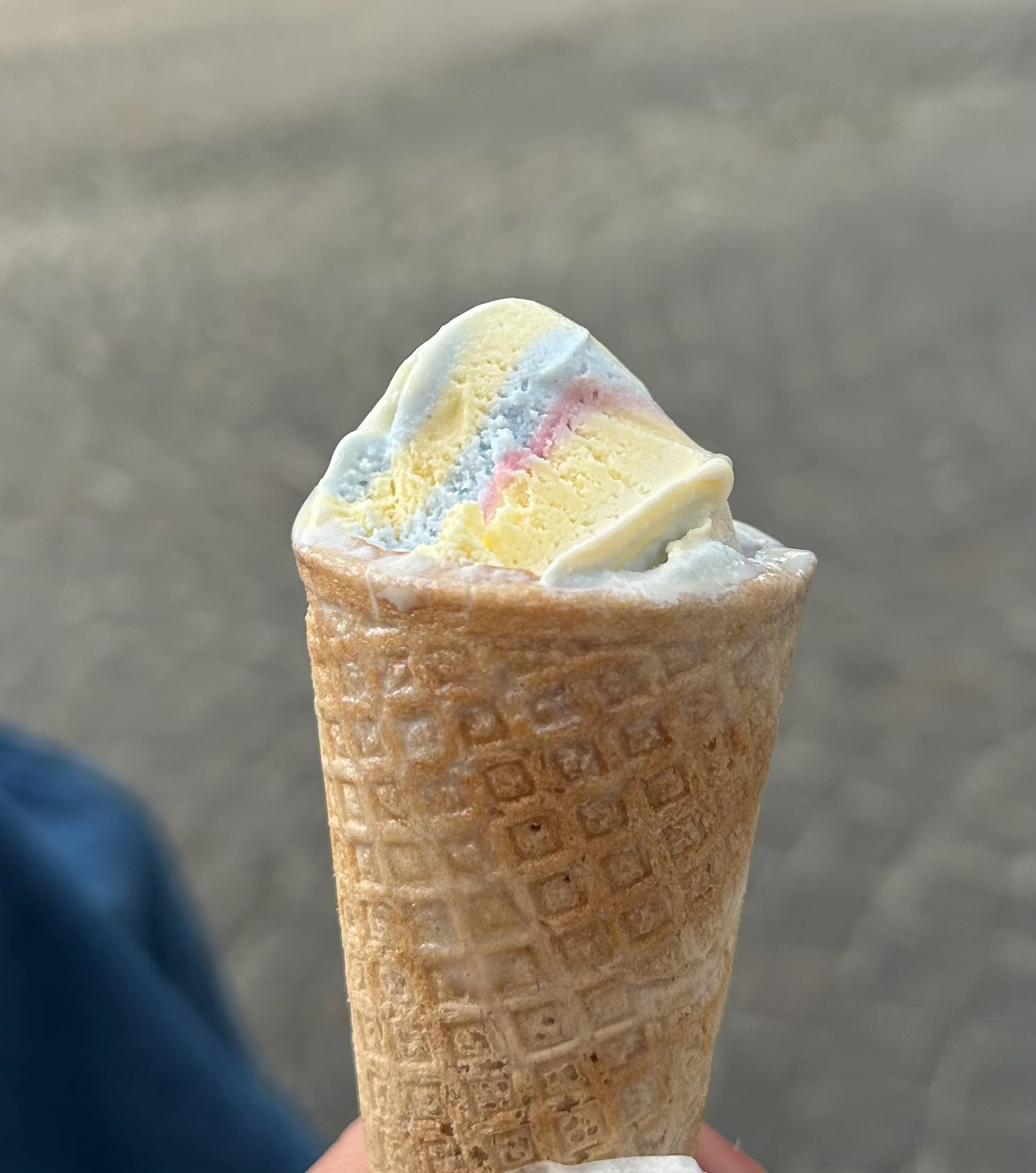 Bonus: unicorn gelato on the walk home from the train station, pigeon galore.