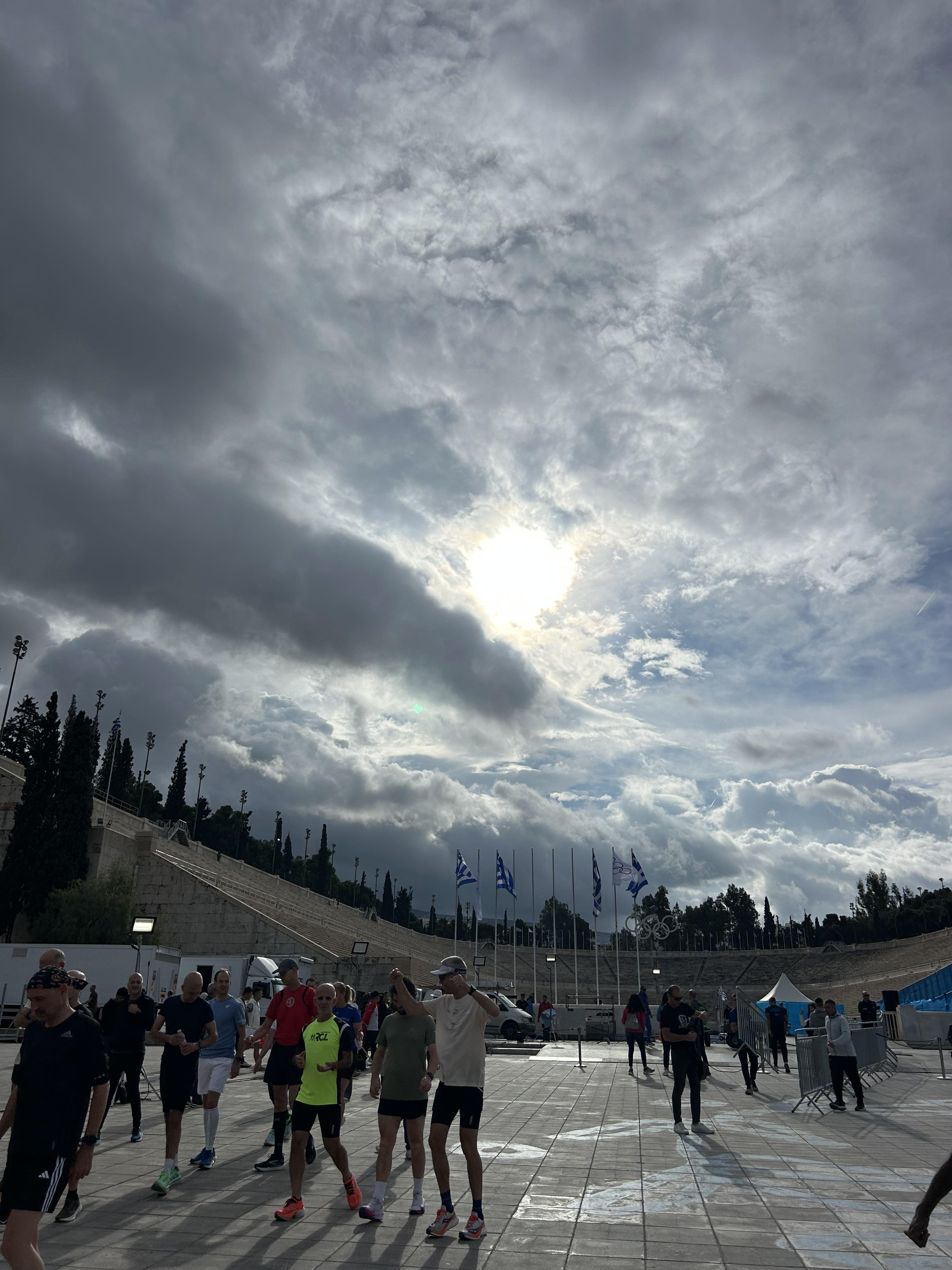 I ran in the marathon and ended at the Panathenaic Stadium