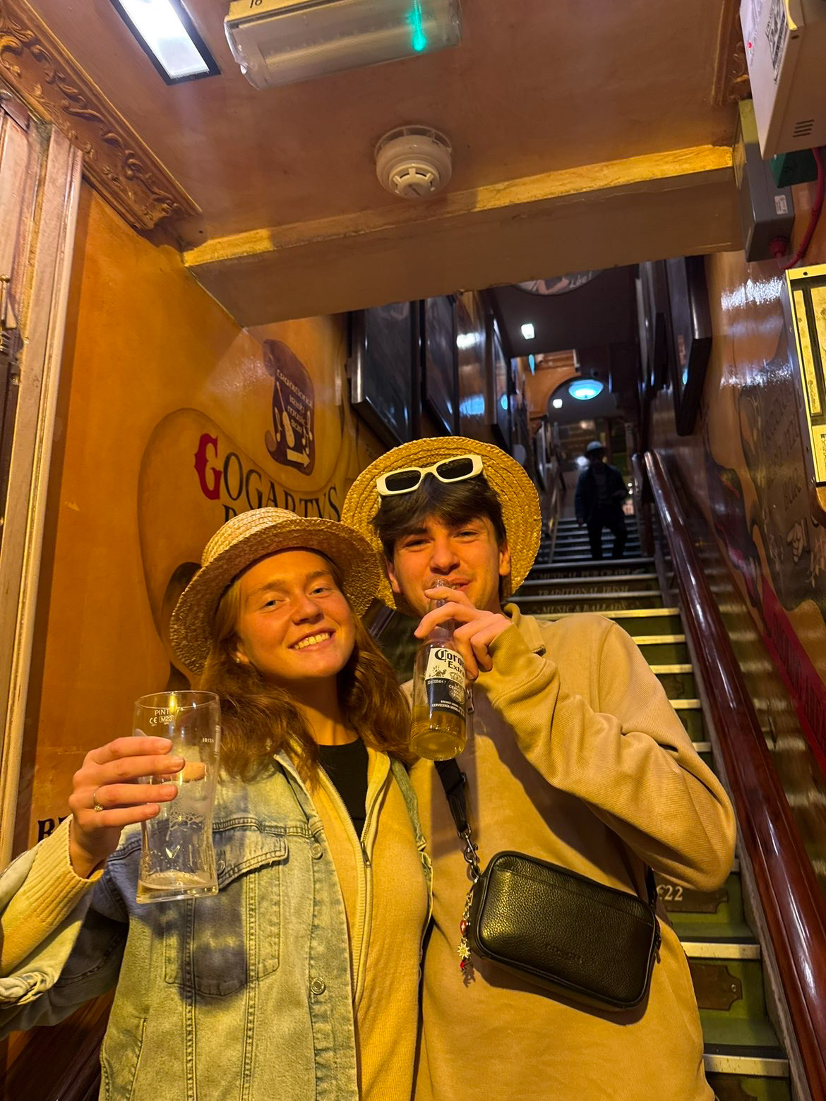 Irish pub crawl except Derrick got a corona with lime