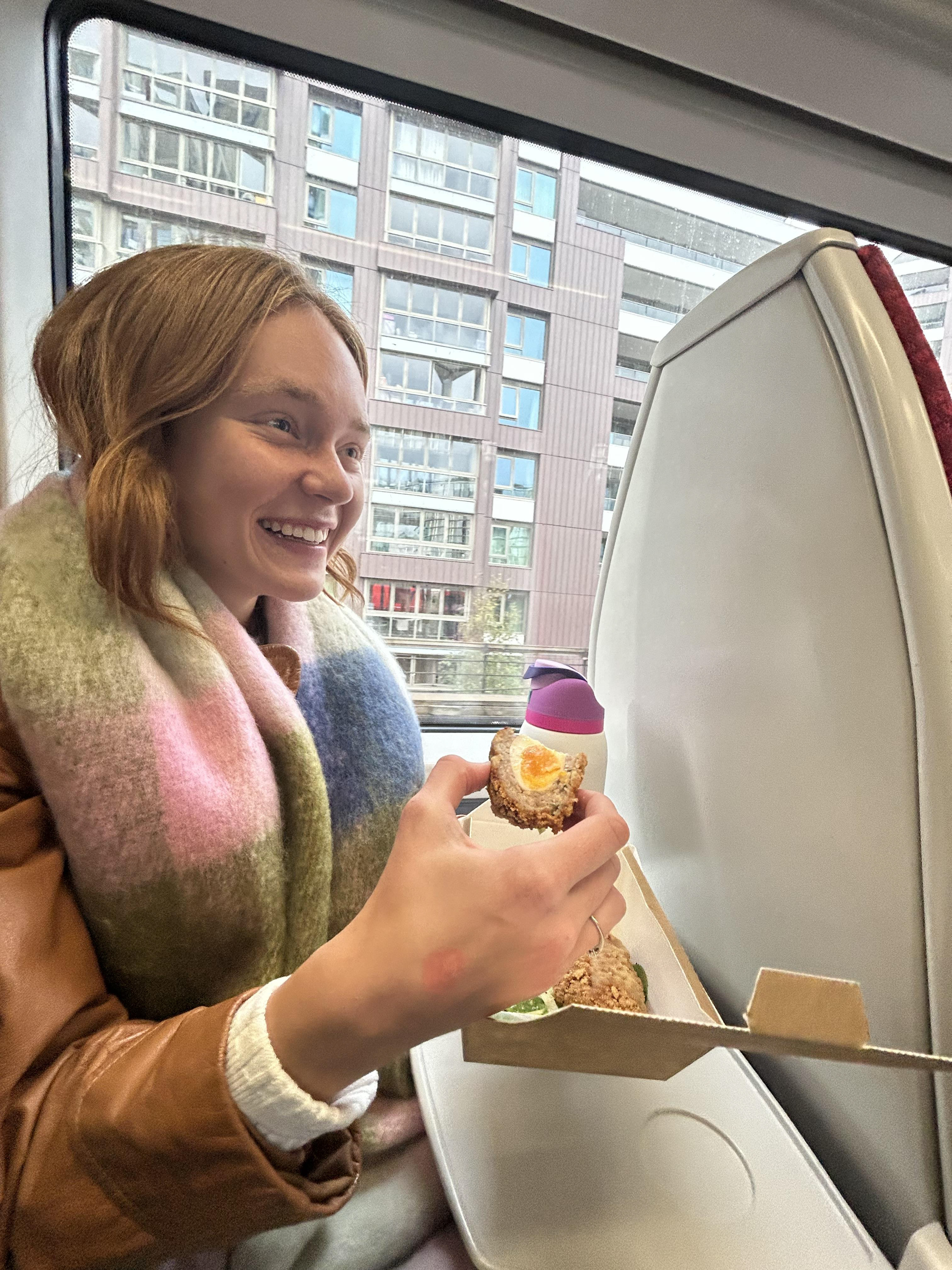 Scotch egg on the Gatwick Express 