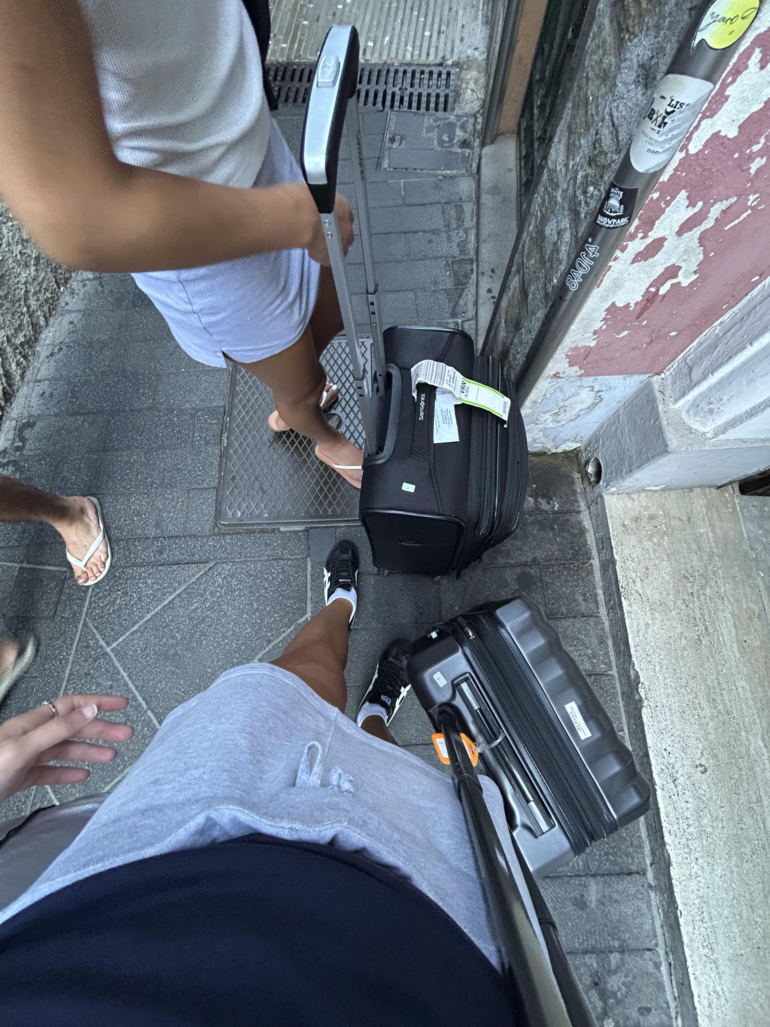 Half of the trip was spent pushing around our carry ons, Positano stairs and streets of Naples were my favorite.