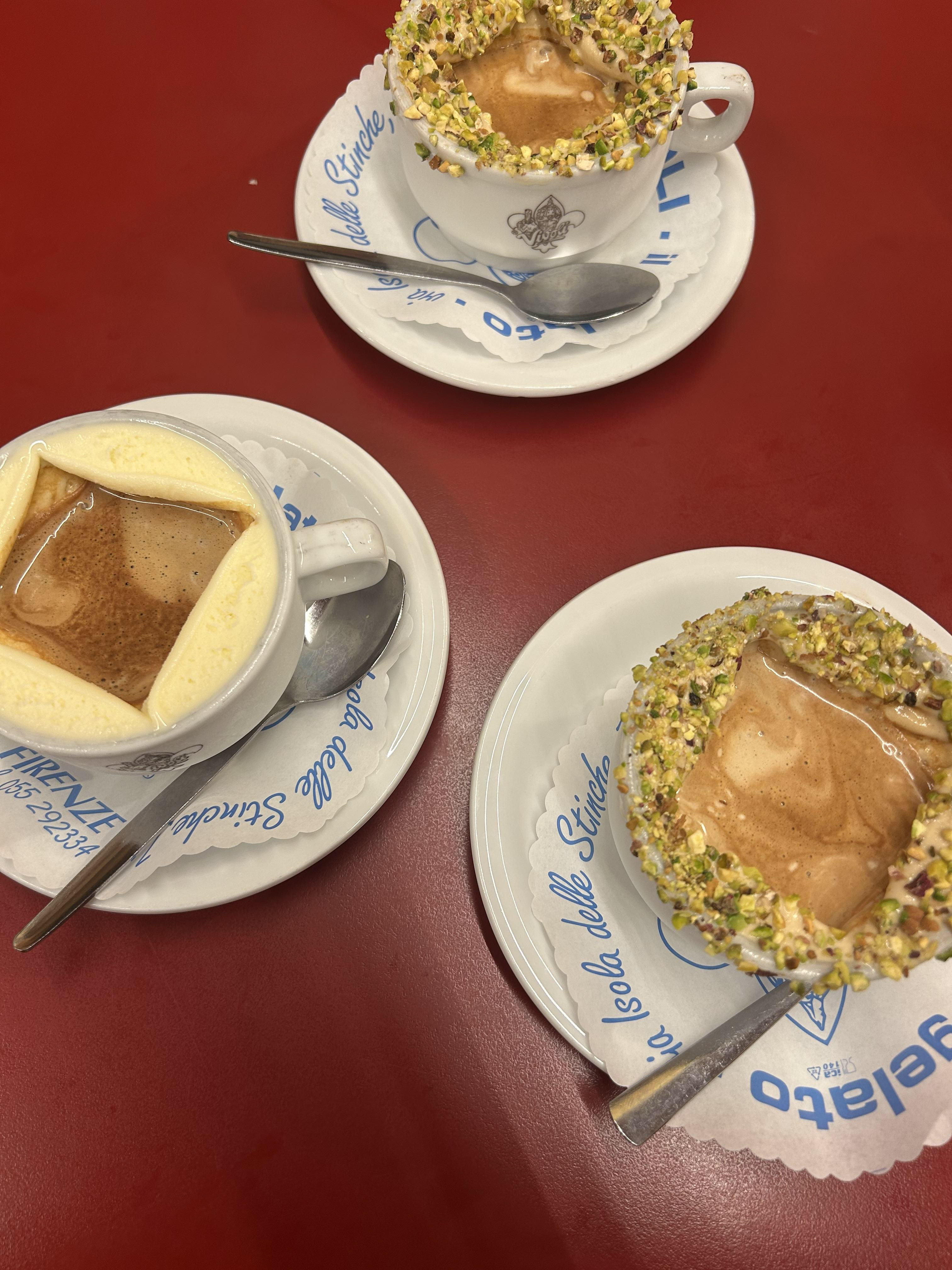 Basic affogatos in Florence and well worth the hype. 