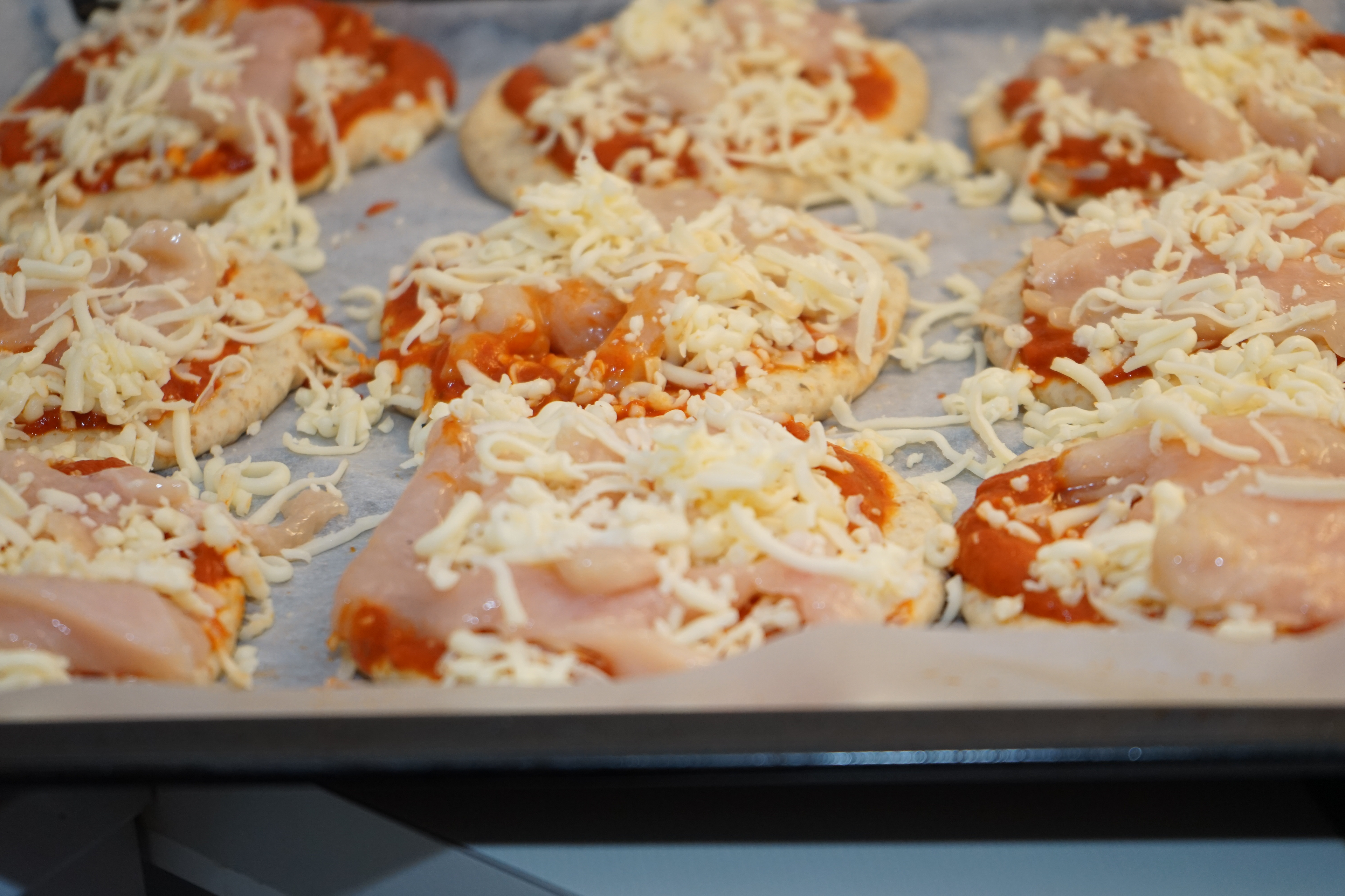 Foccacia boller med kylling