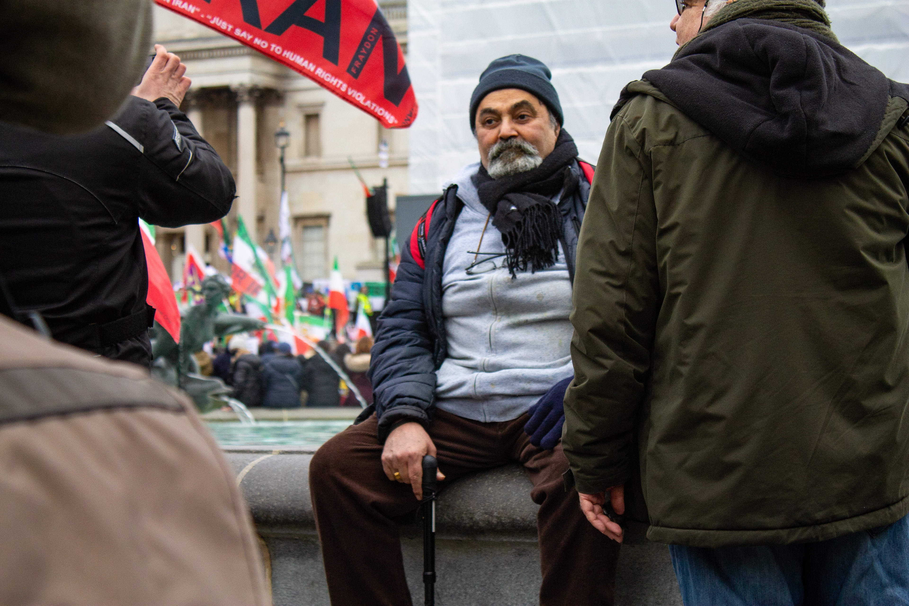 Weight of the world on his shoulders