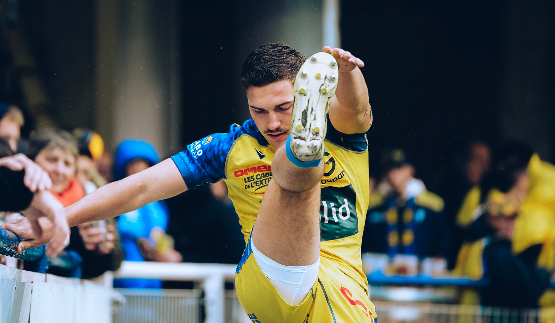 Baptiste JAUNEAU of ASM Clermont Auvergne during the Top 14 match between ASM Clermont Auvergne and Castres Olympique at Stade Marcel Michelin on October 25, 2025 at Clermont-Ferrand, France.(Photo by Alex Zona/Icon Sport)