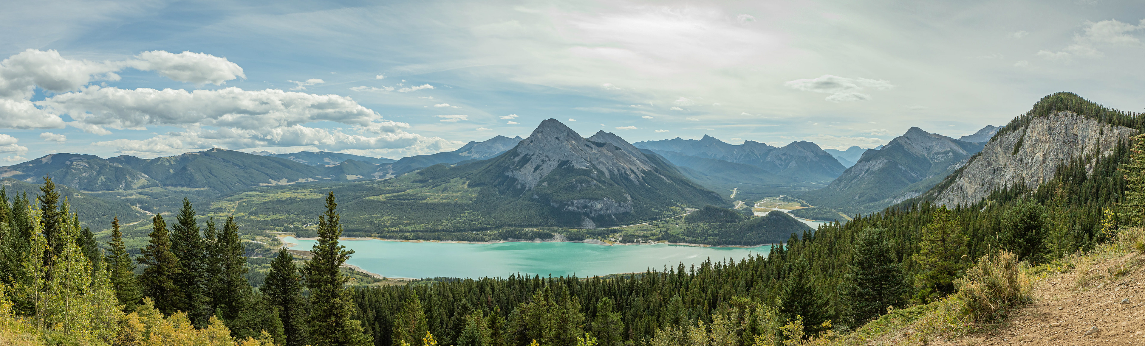 1st lookout view from Yates Mountain, Canmore Alberta