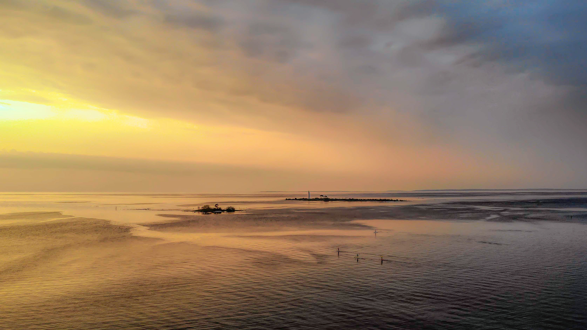 Sunset Paddleboarding