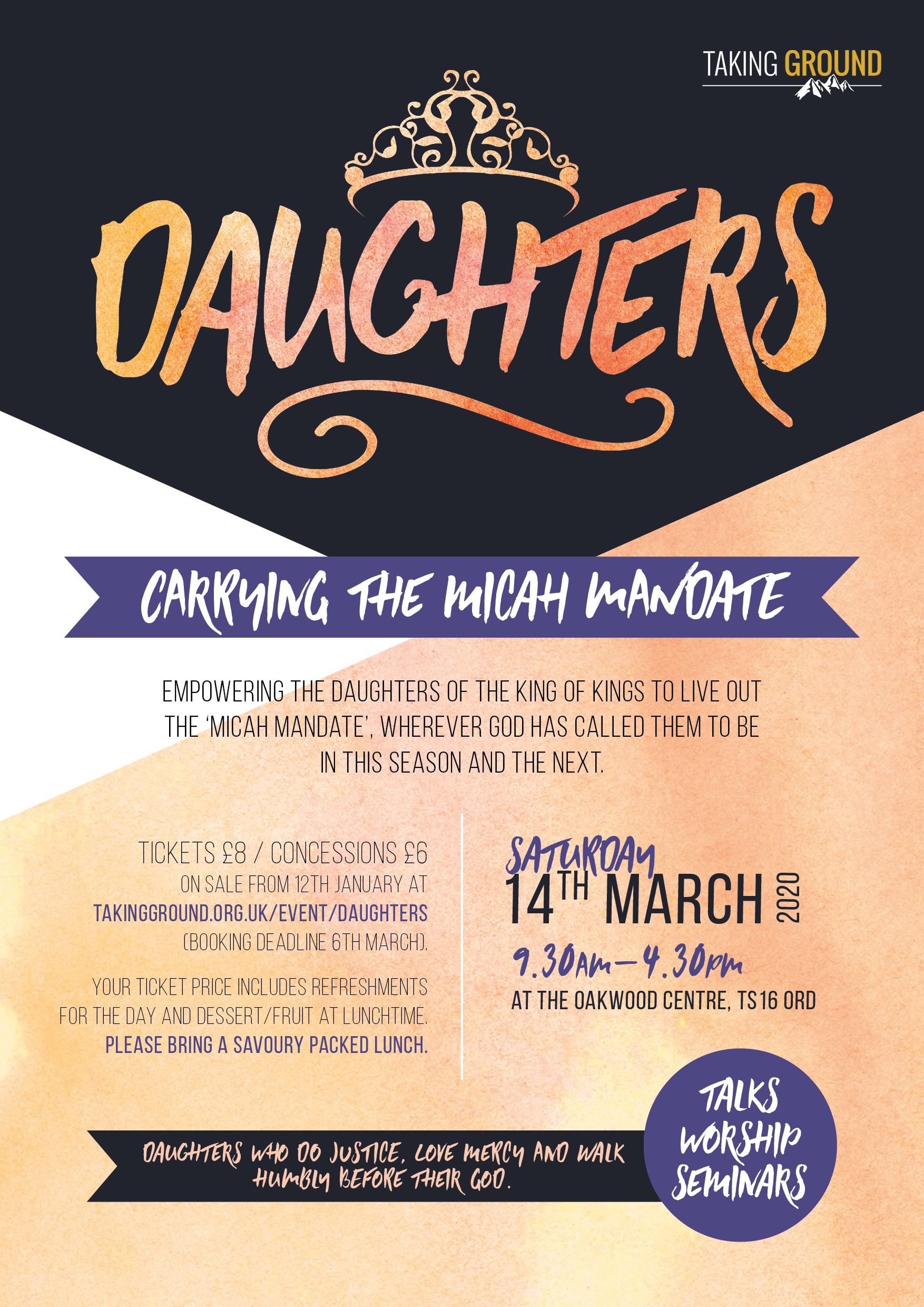 Daughters event poster