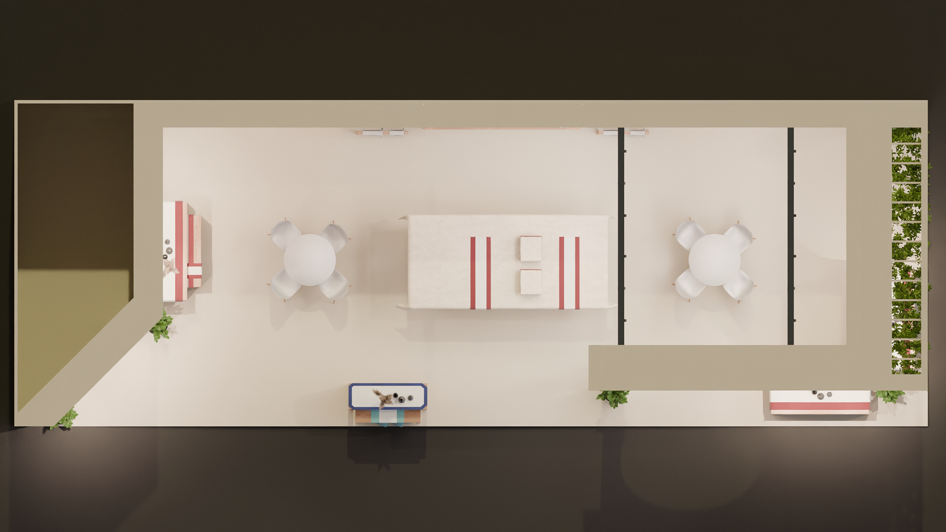 3D Render Top View