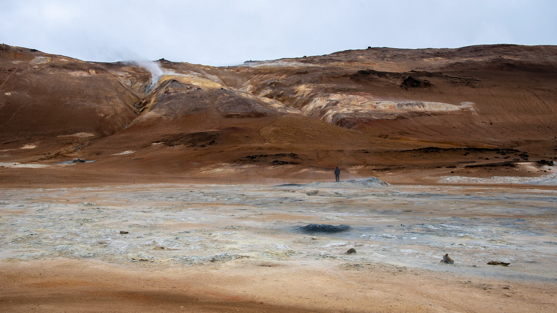 Hverir, ses sources bouillonnantes et ses solfatares