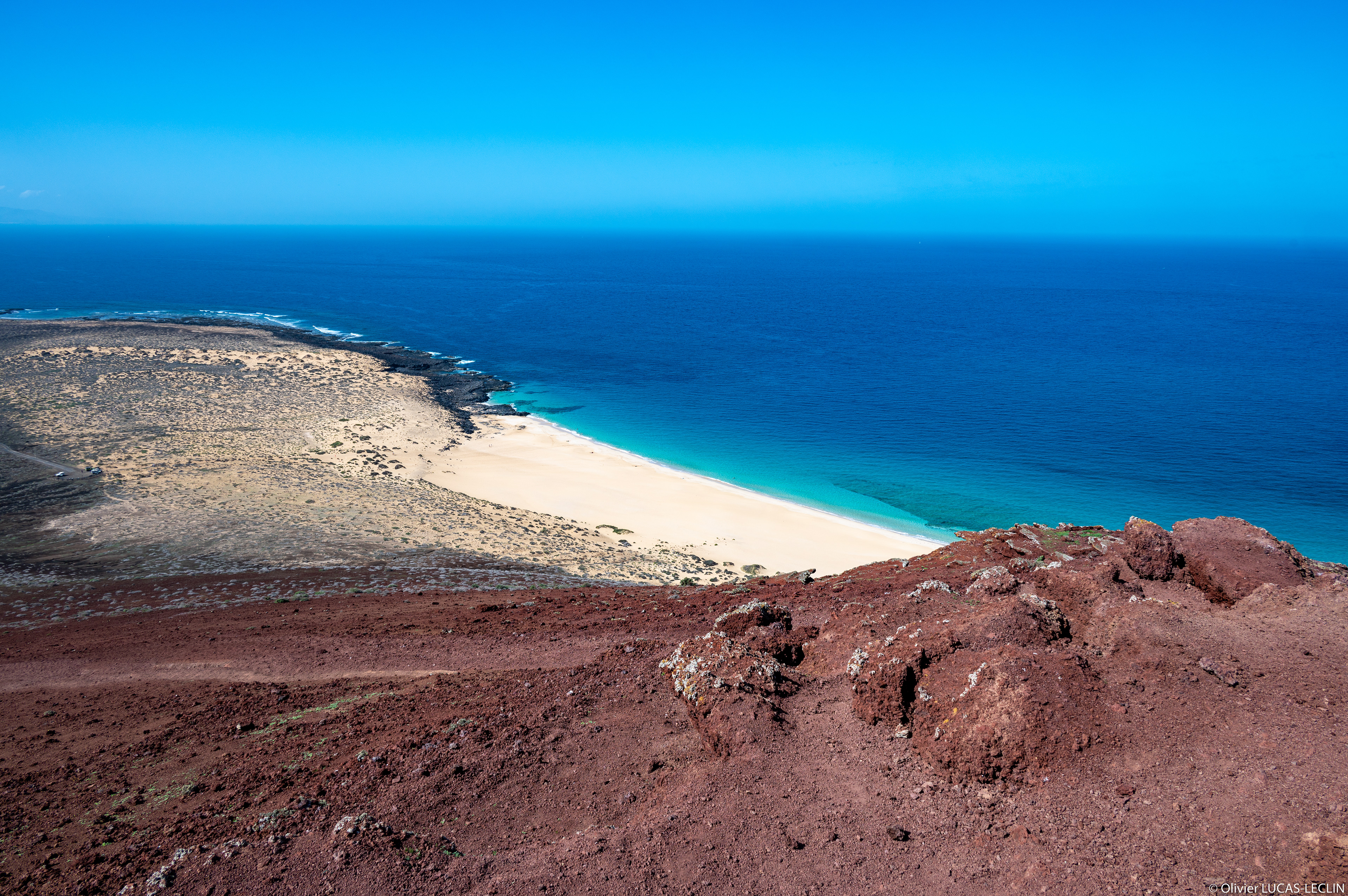 Lanzarotte / La Graciosa / Depuis le sommet de Montaña Bermeja