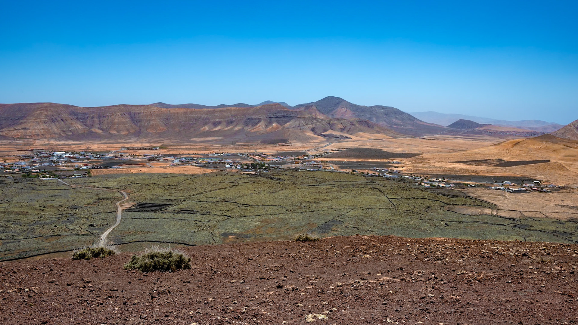Depuis le sommet de la montaña de La Arena