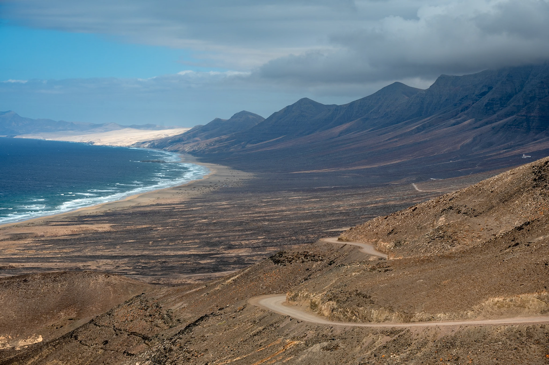 Depuis le mirador de Cofete, parc naturel de Jandia