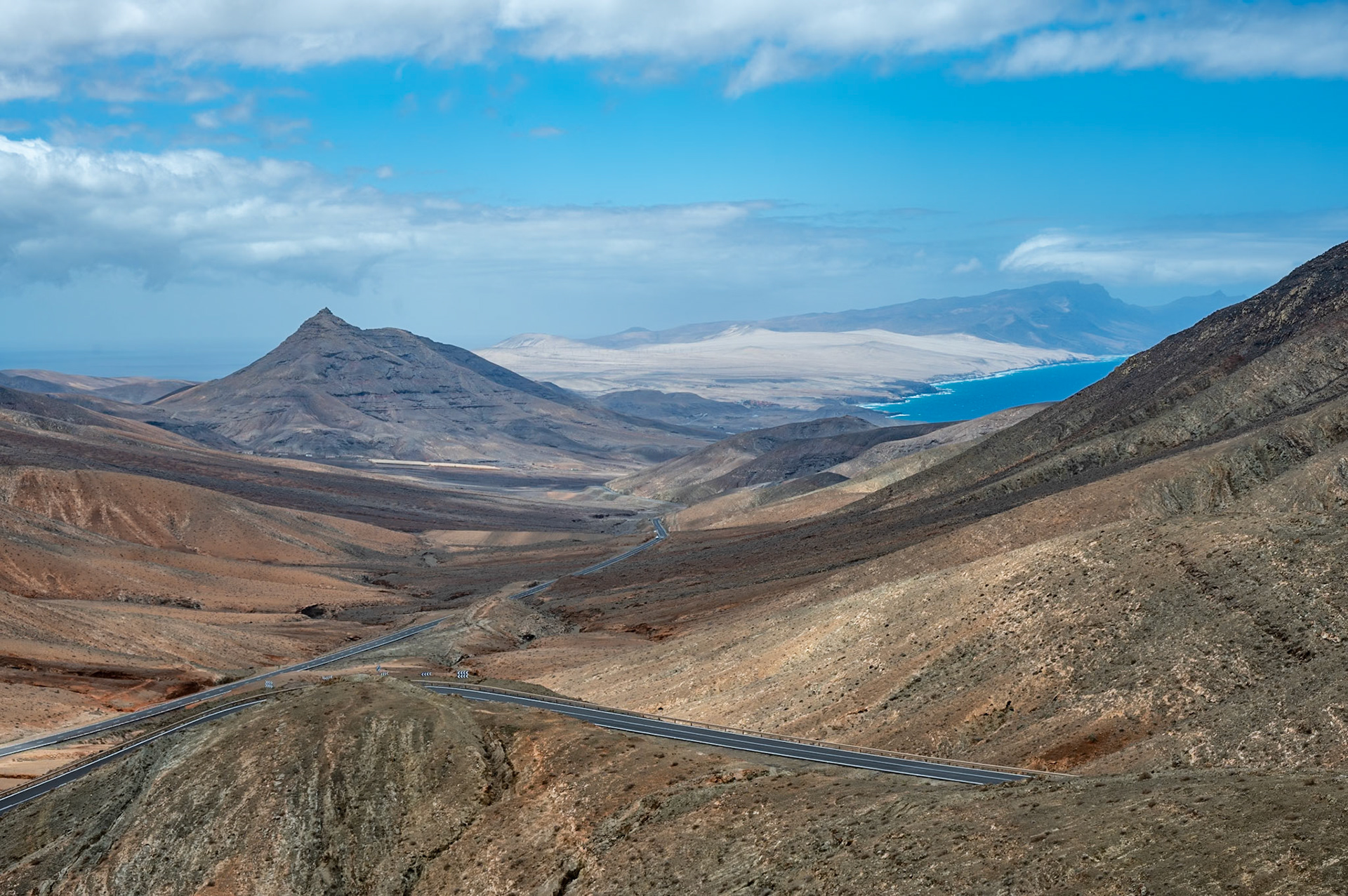 Mirador de Sicasumbre, isthme de La Pared au loin