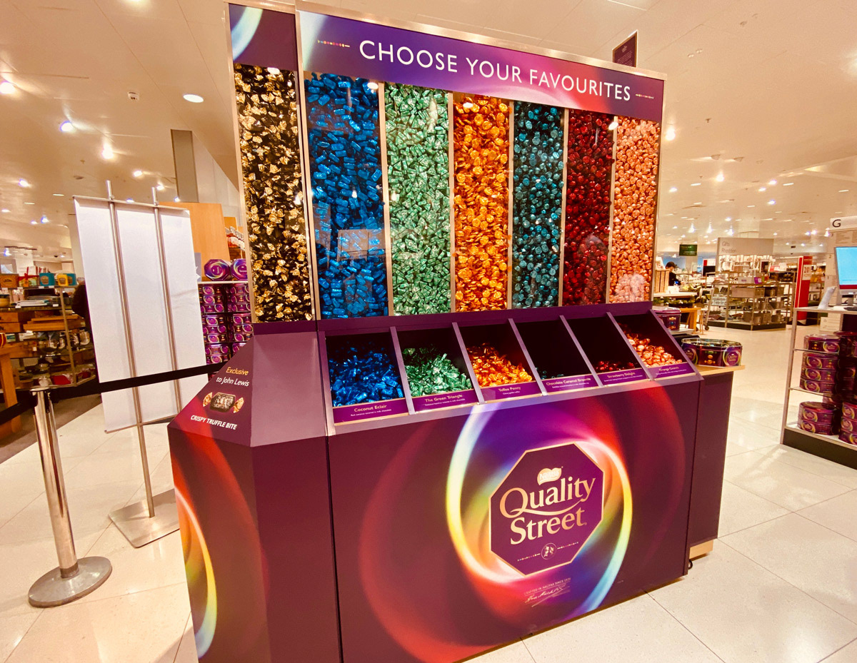 Tom Budd Creative - Customised Quality Street - Nestlé, John Lewis