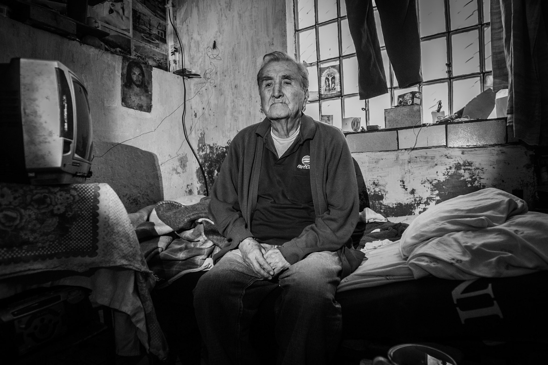 LURIGANCHO PRISON, SAN JUAN DE LURIGANCHO, LIMA, PERU: One of the prison's oldest inmates, with a 40-year sentence.