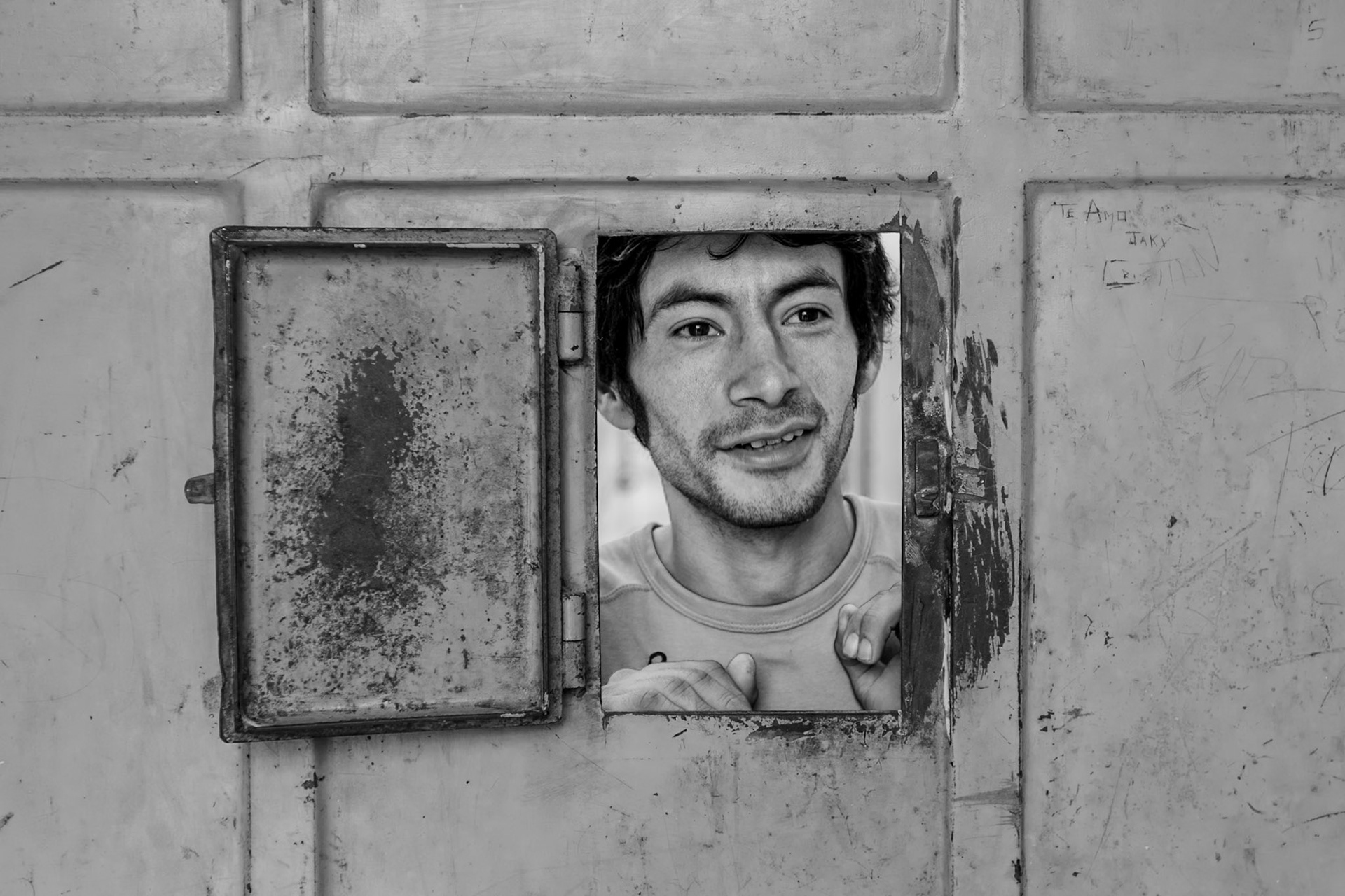 LURIGANCHO PRISON, SAN JUAN DE LURIGANCHO, LIMA, PERU: View of the corridor for tuberculosis patients, isolated to prevent the spread of tuberculosis.