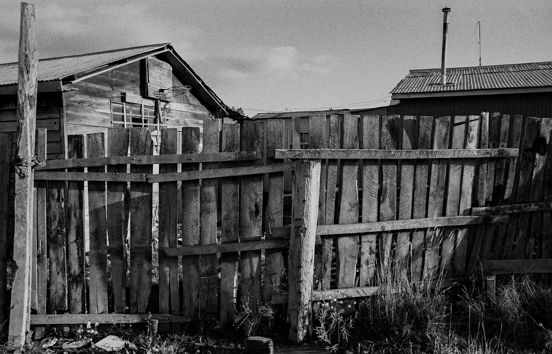LLUFQUENTUE AREA, IX ARAUCANIA REGION, CHILE - 2014: Exterior of one of the houses.