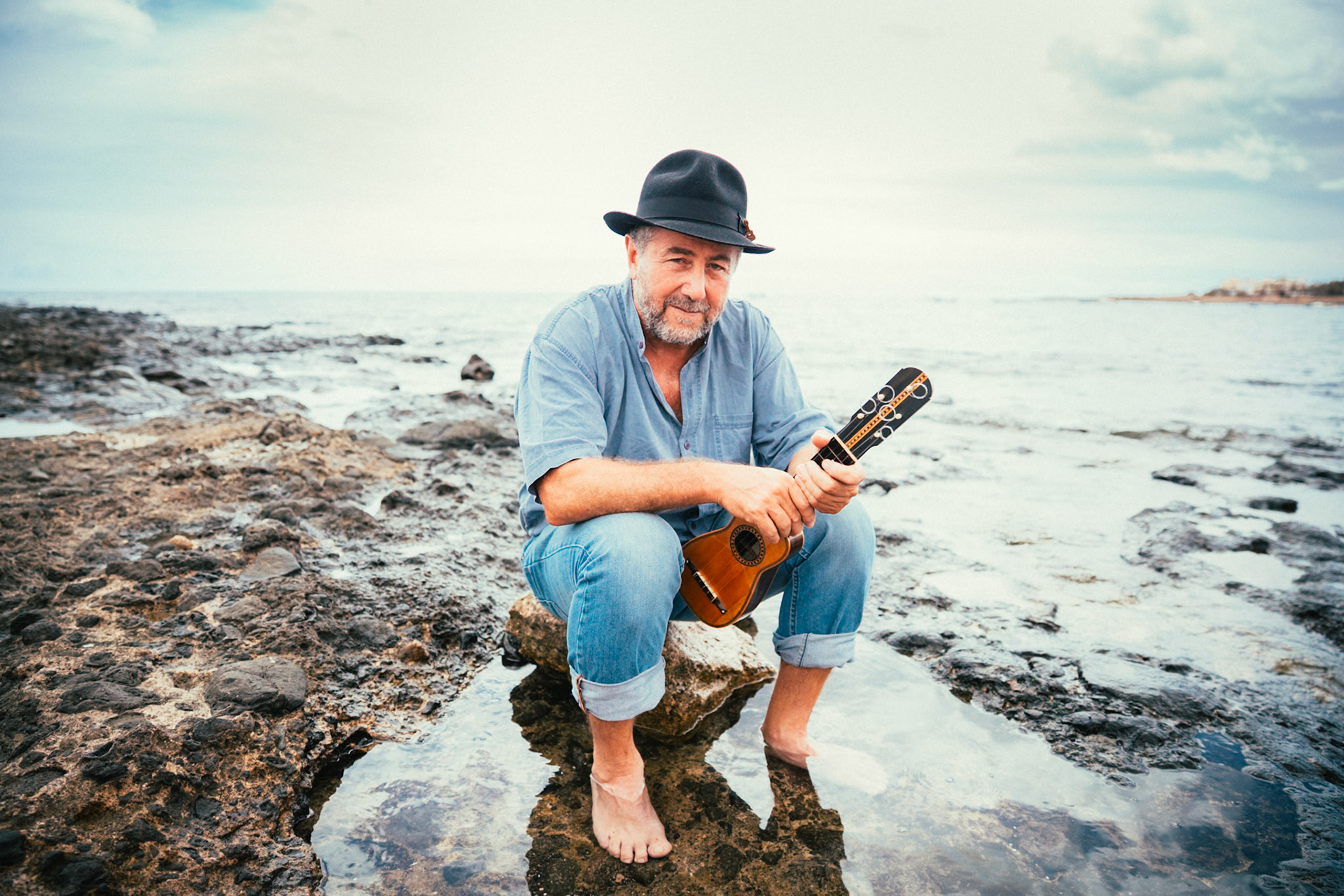 Domingo Rodríguez Oramas (El Colorao), Fuerteventura, Canary Islands, Spain, 2014: Domingo is a Canarian musician and timplista.