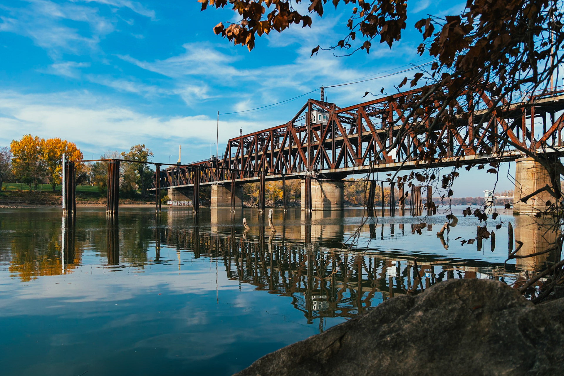 I St Bridge, West Sacramento, California, USA.