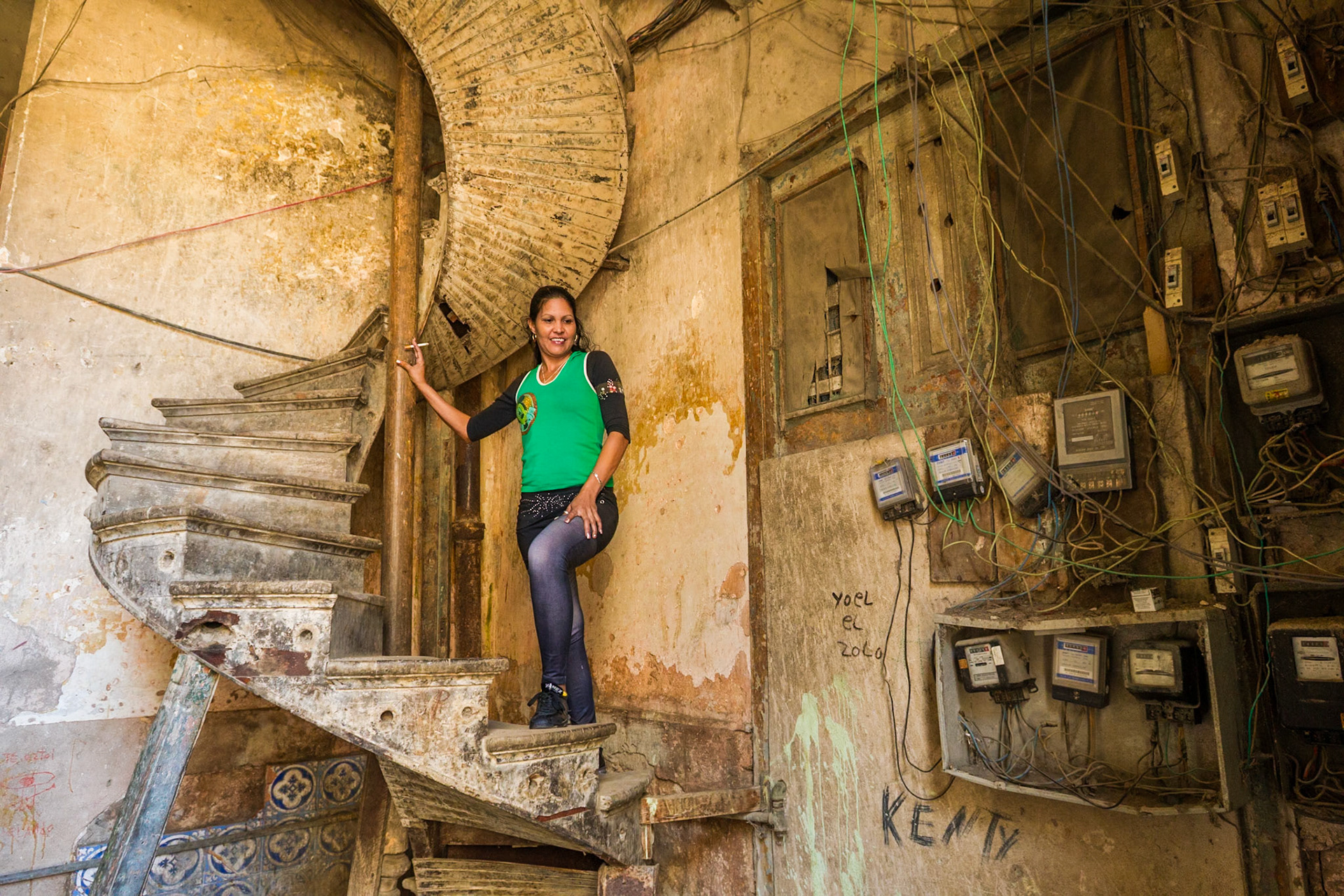 Patched Stairs, Old Havana, Cuba, 2012.