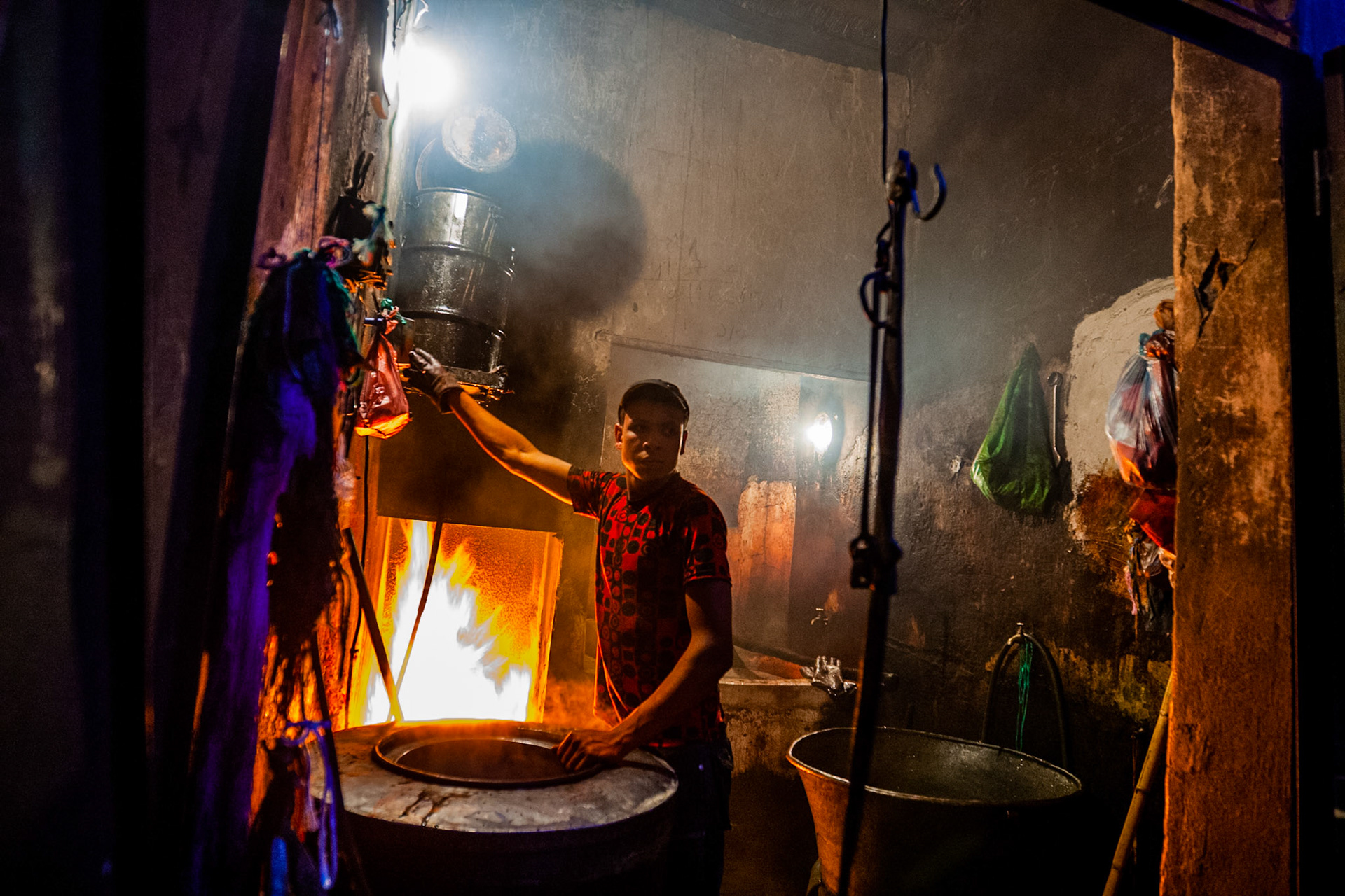 Dyer, Souk in Marrakech, Morocco, 2010.