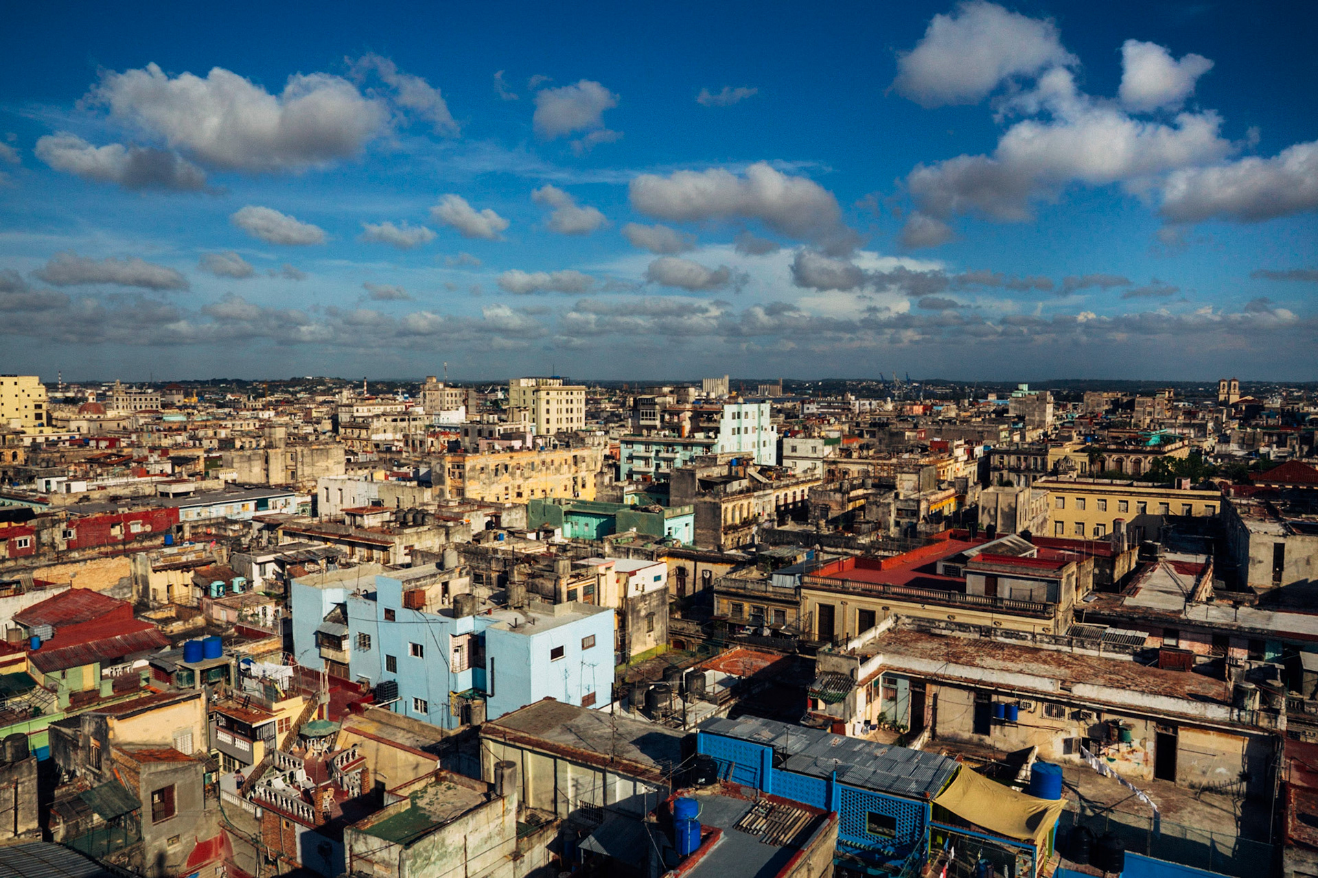 Aerial view of Havana, Cuba, 2015.