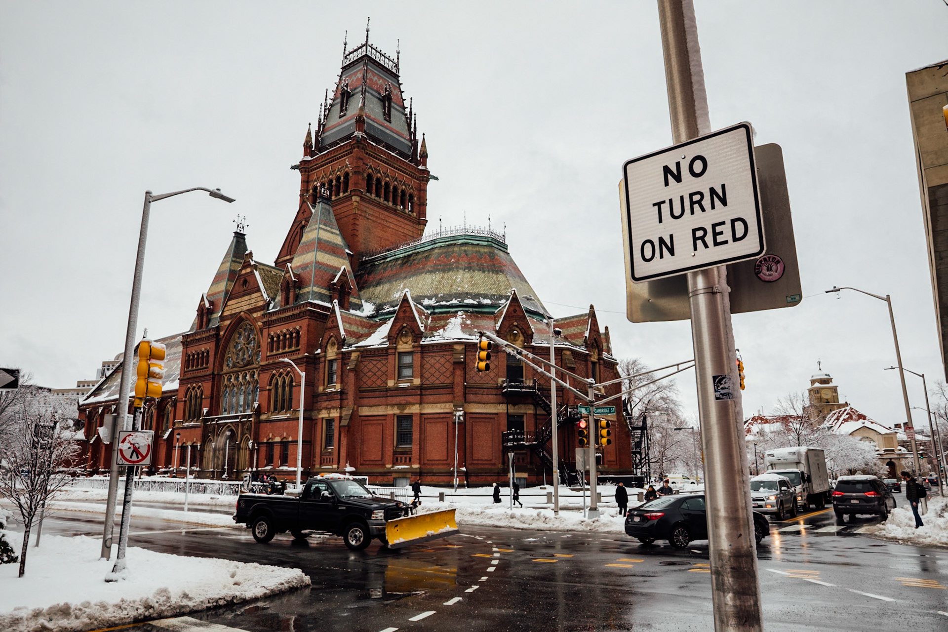 Snowstorm, Sanders Theater at Harvard, Cambridge, Massachusetts, USA, 2018.